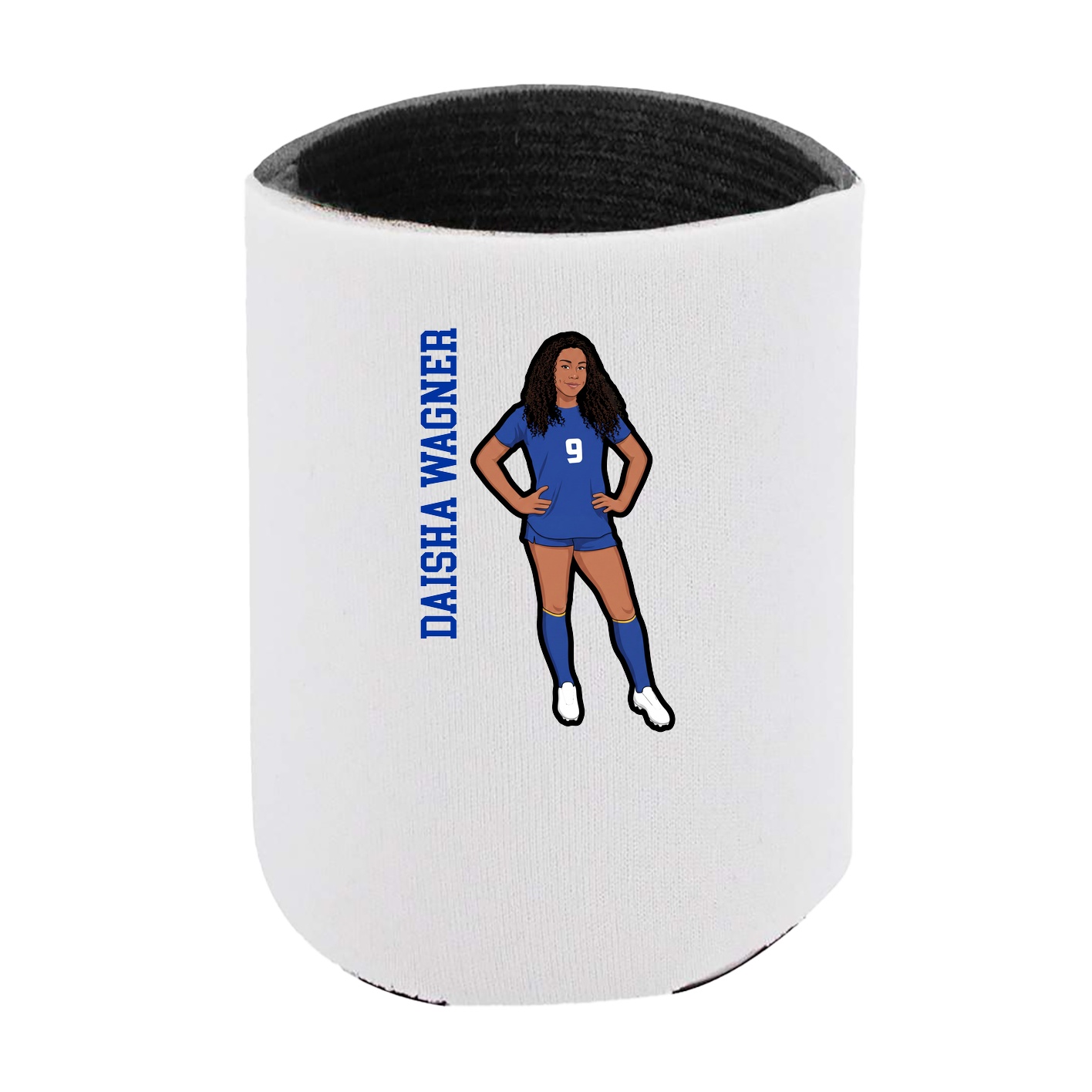Can Holder — Name Vertical in White