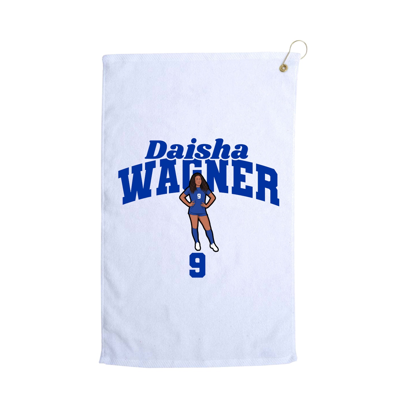 Golf Towel — Signature Arch in White