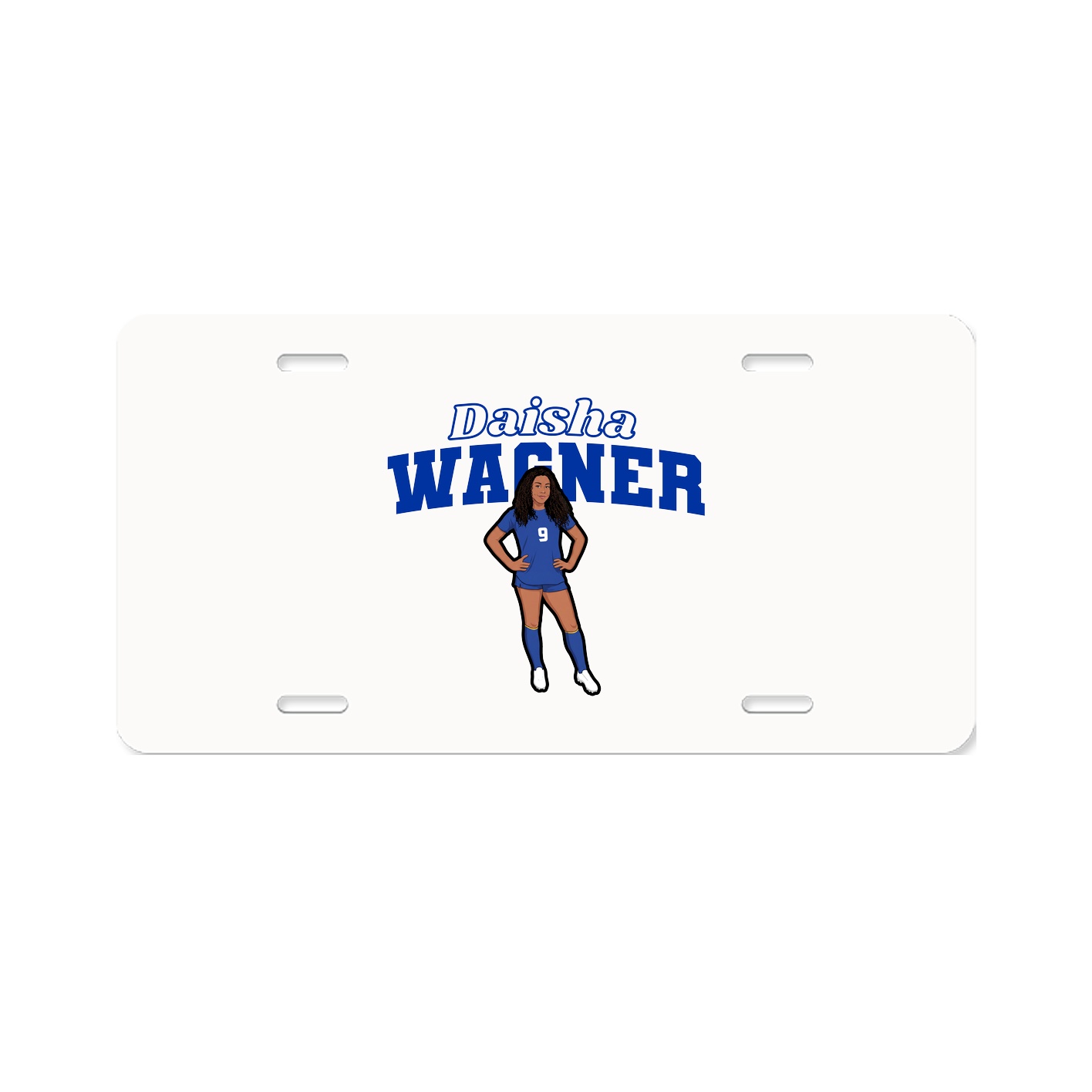 License Plate — Name Arch in Classic