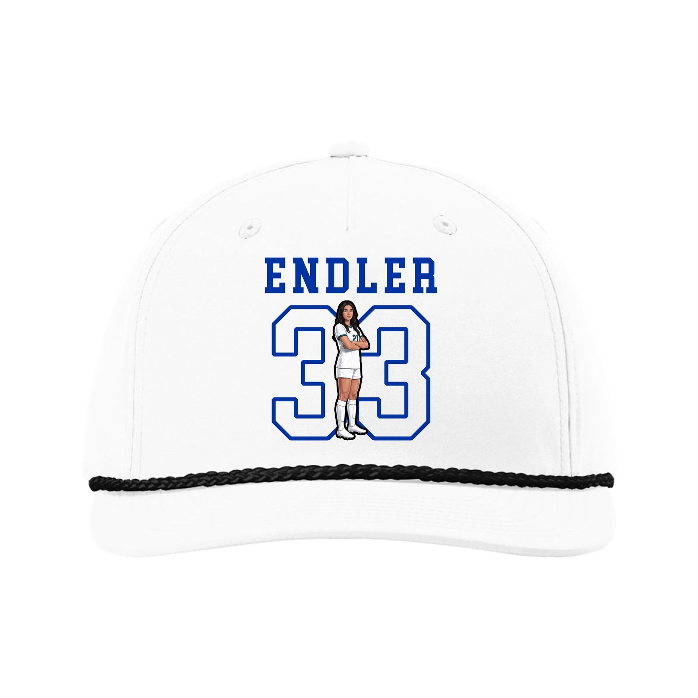 Five-Panel Classic Rope Cap — Shirsey in White