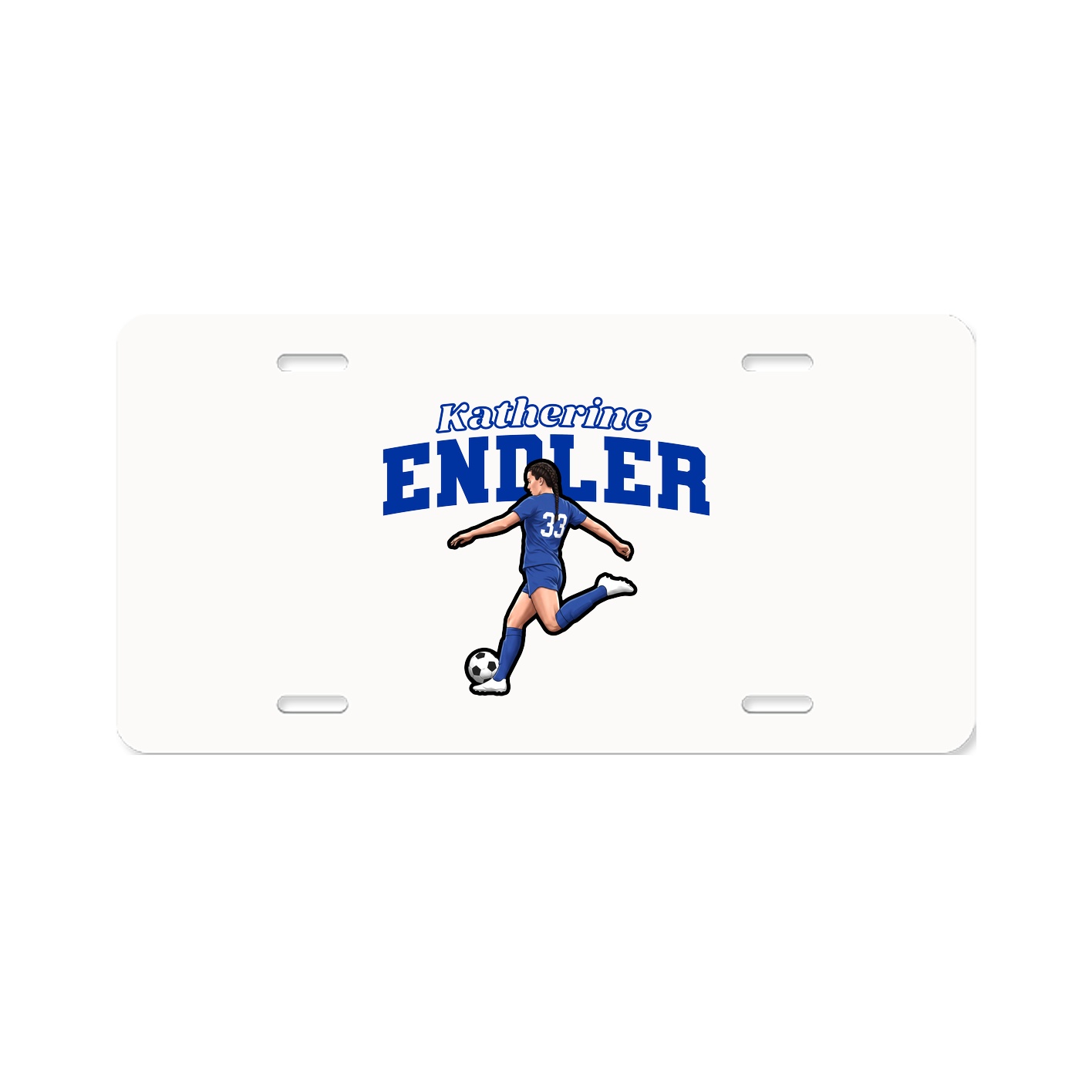 License Plate — Name Arch in Classic