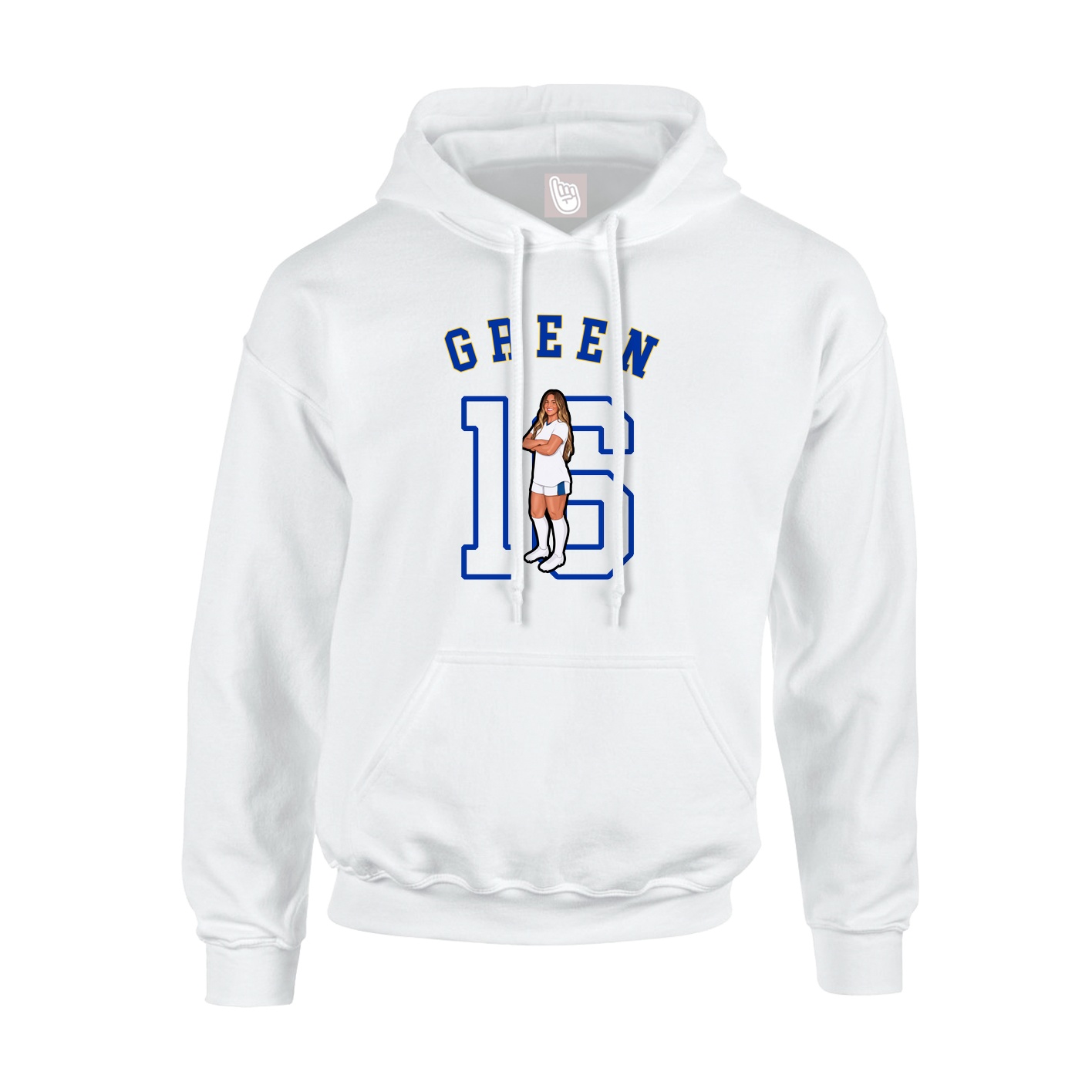 Youth Hoodie — Shirsey Arch in White