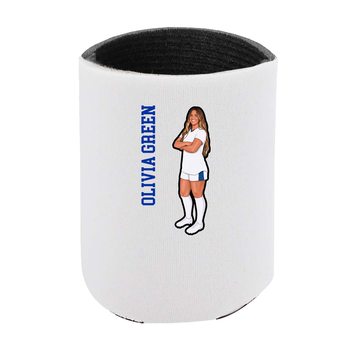 Can Holder — Name Vertical in White