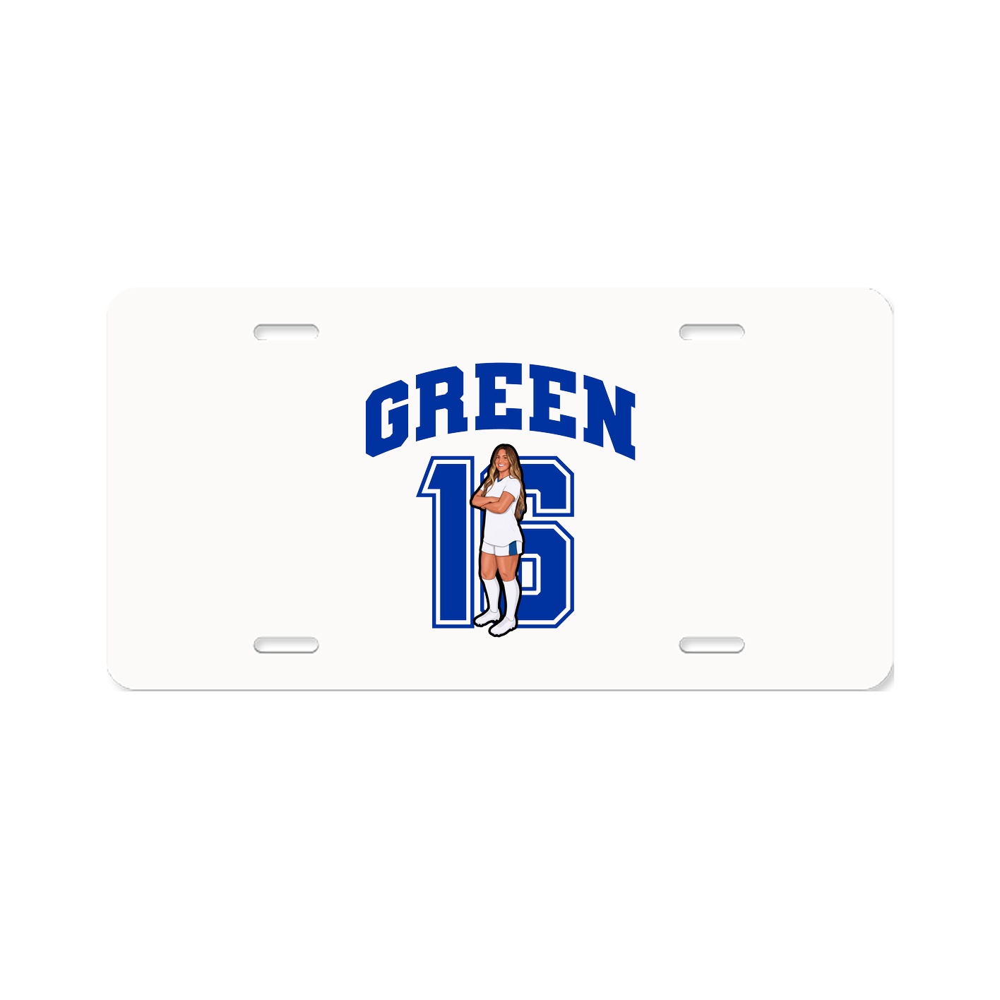 License Plate — Number in Classic