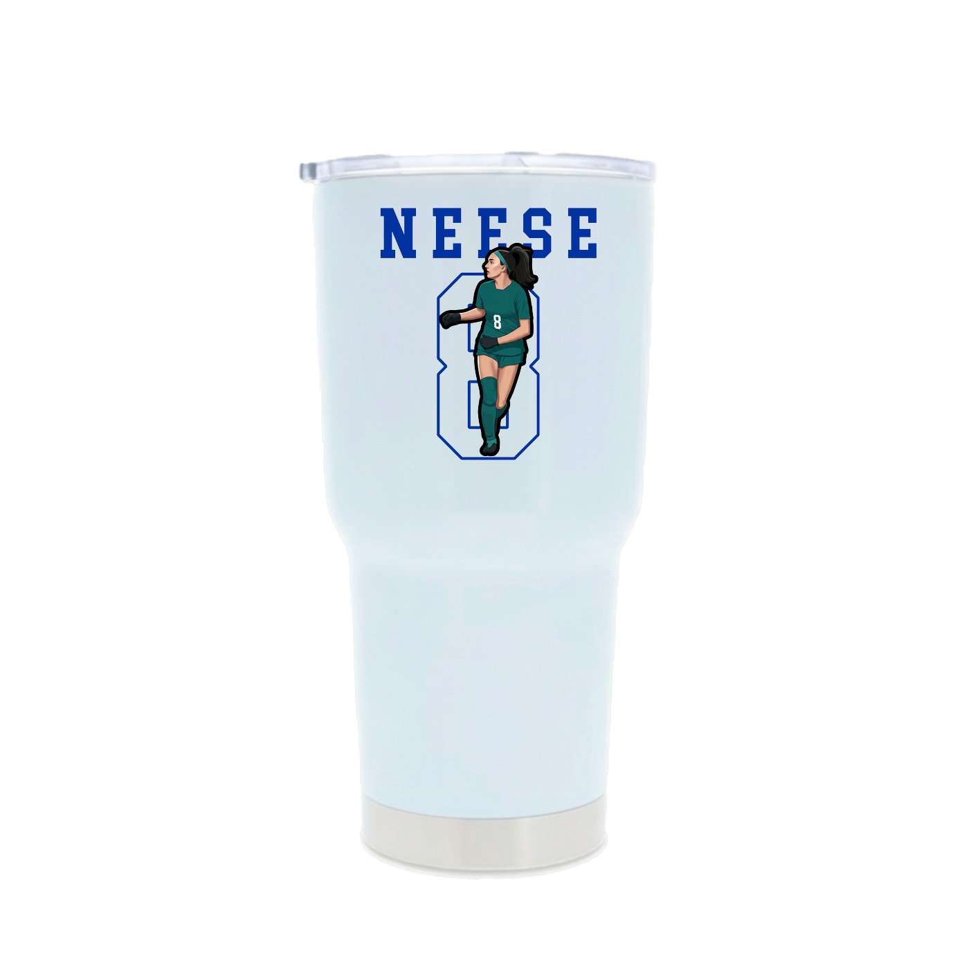 30oz Stainless Steel Tumbler — Shirsey in White