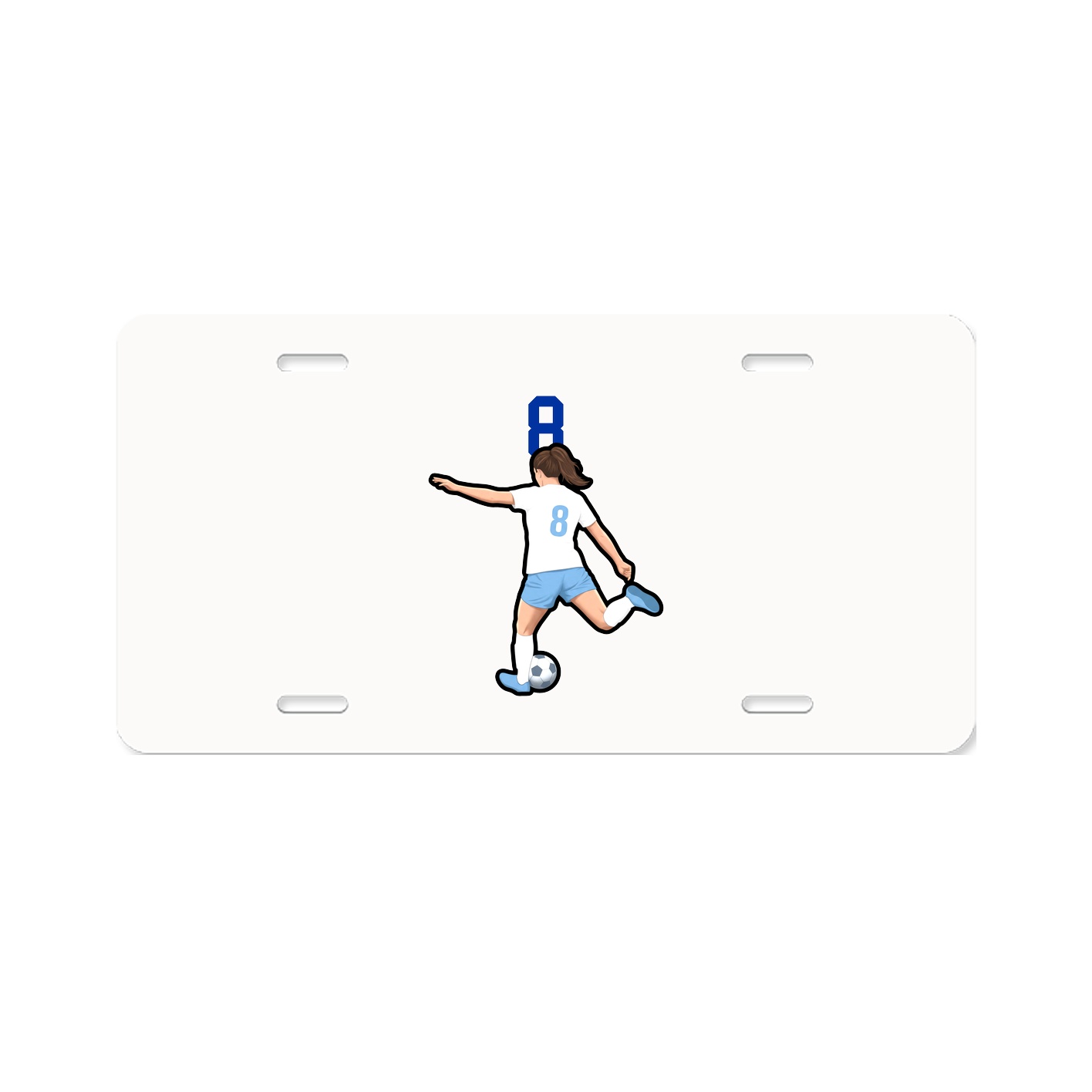 License Plate — Number Top in Classic