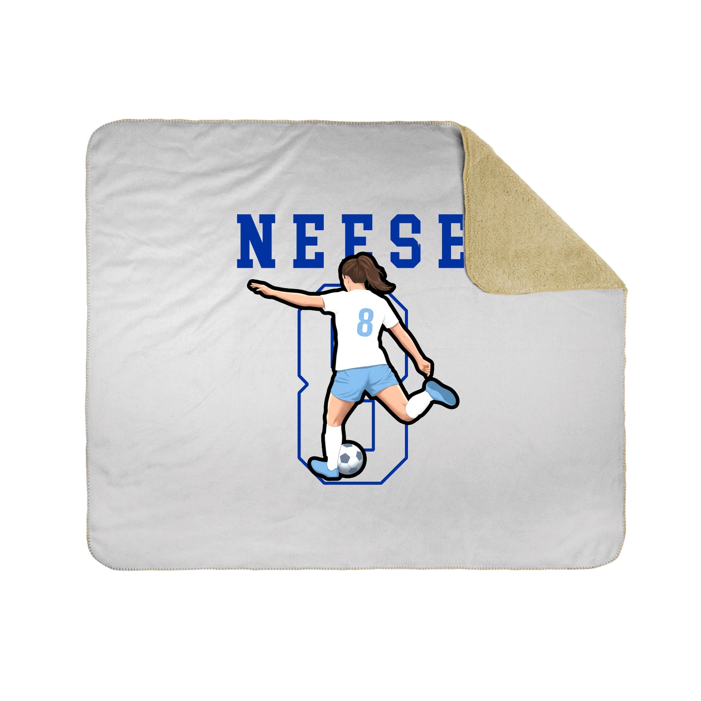 Throw Blanket — Shirsey in White