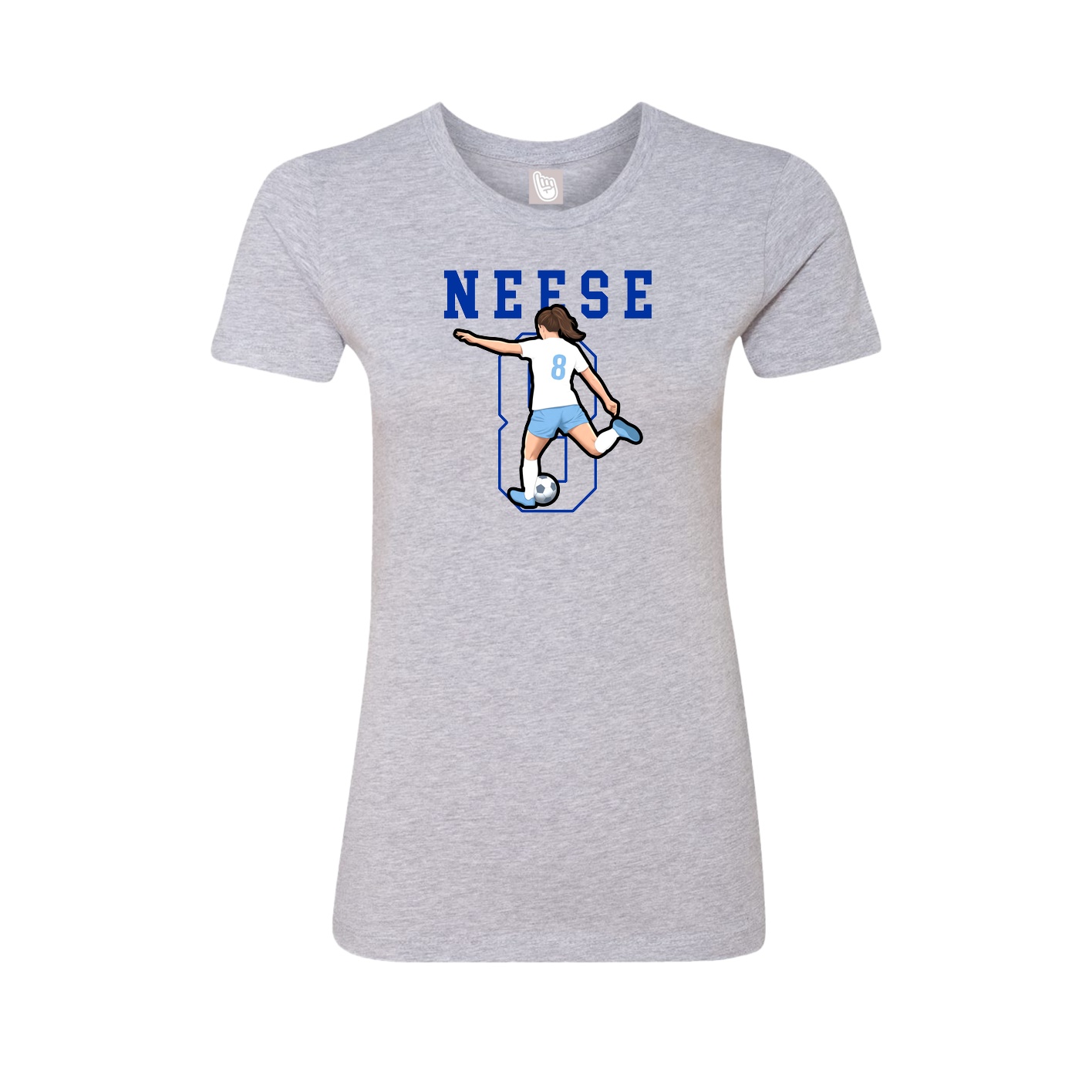 Fitted Women's Tee — Shirsey in Grey