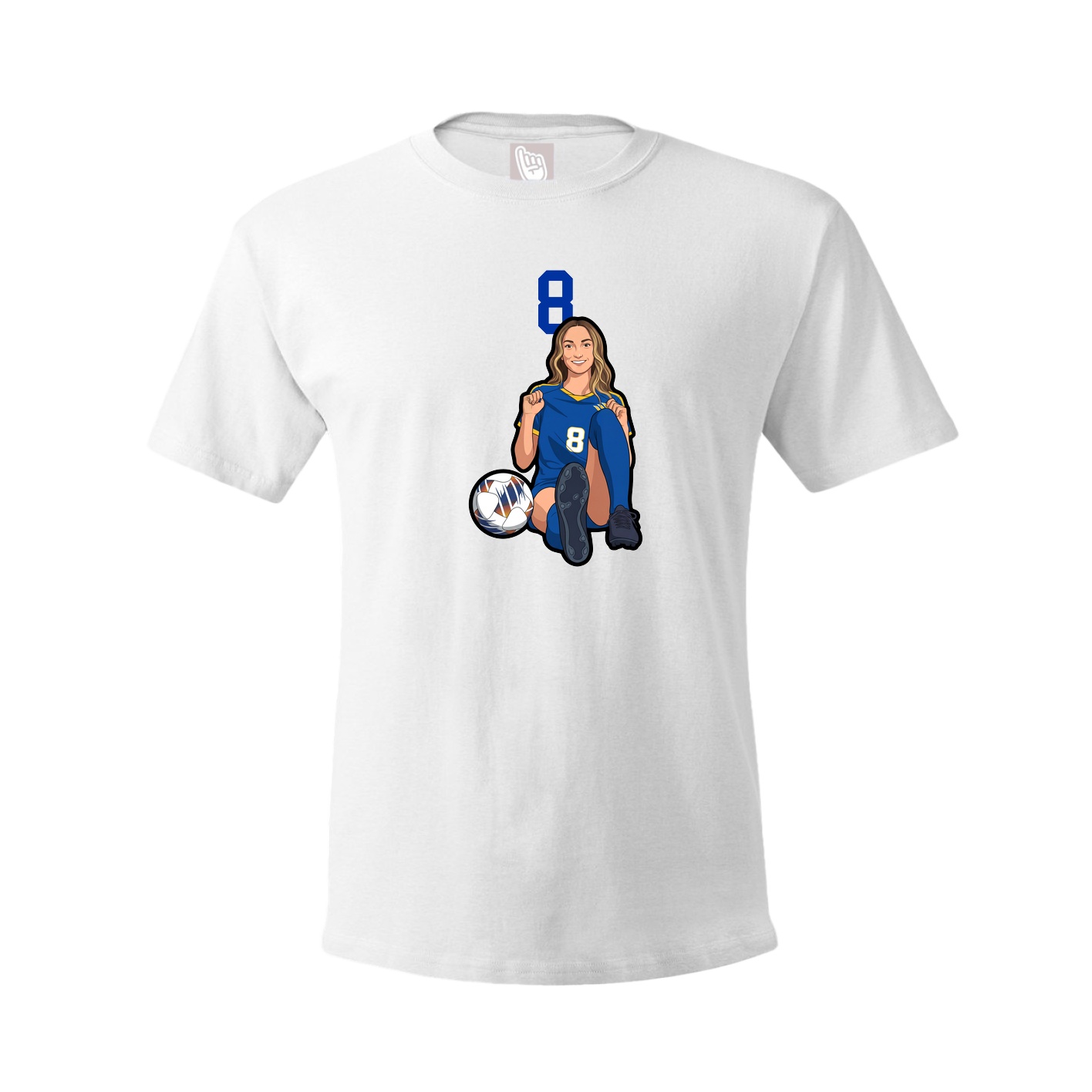 Tee — Number Top in White