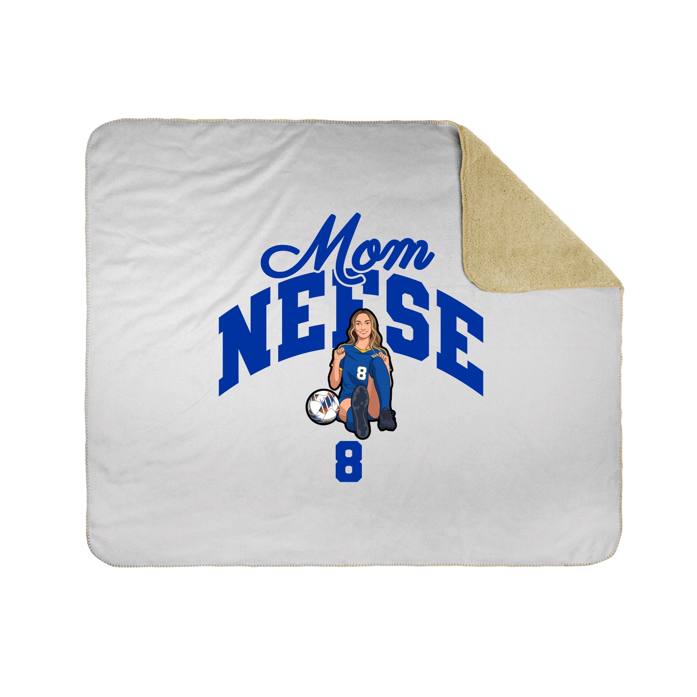 Throw Blanket — Mothers Day Arch in White