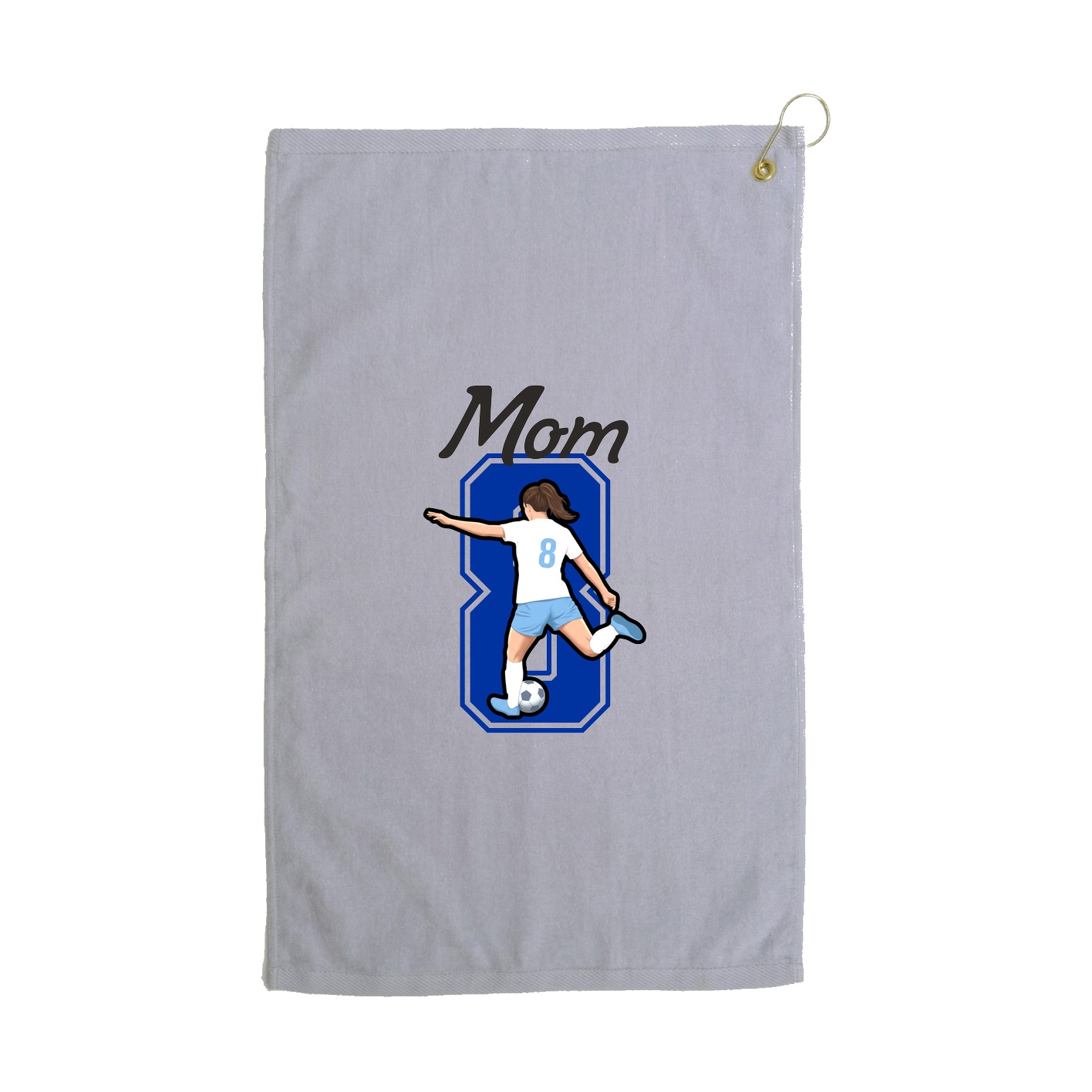 Golf Towel — Mothers Day Shirsey in Grey