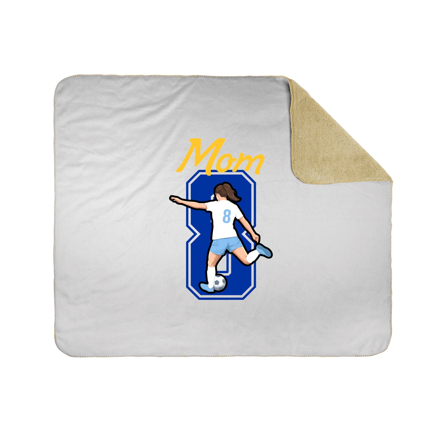 Throw Blanket — Mothers Day Shirsey in White
