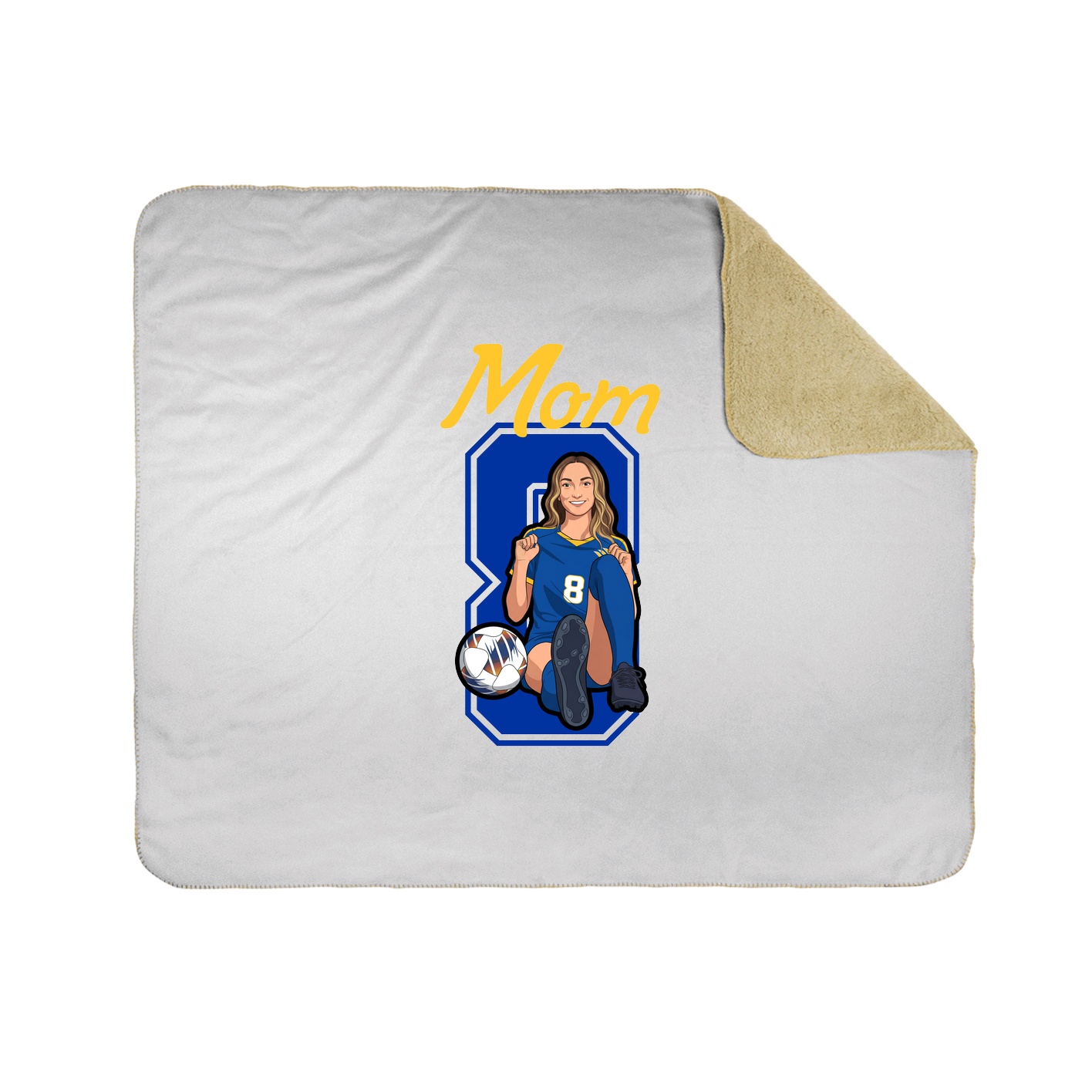 Throw Blanket — Mothers Day Shirsey in White