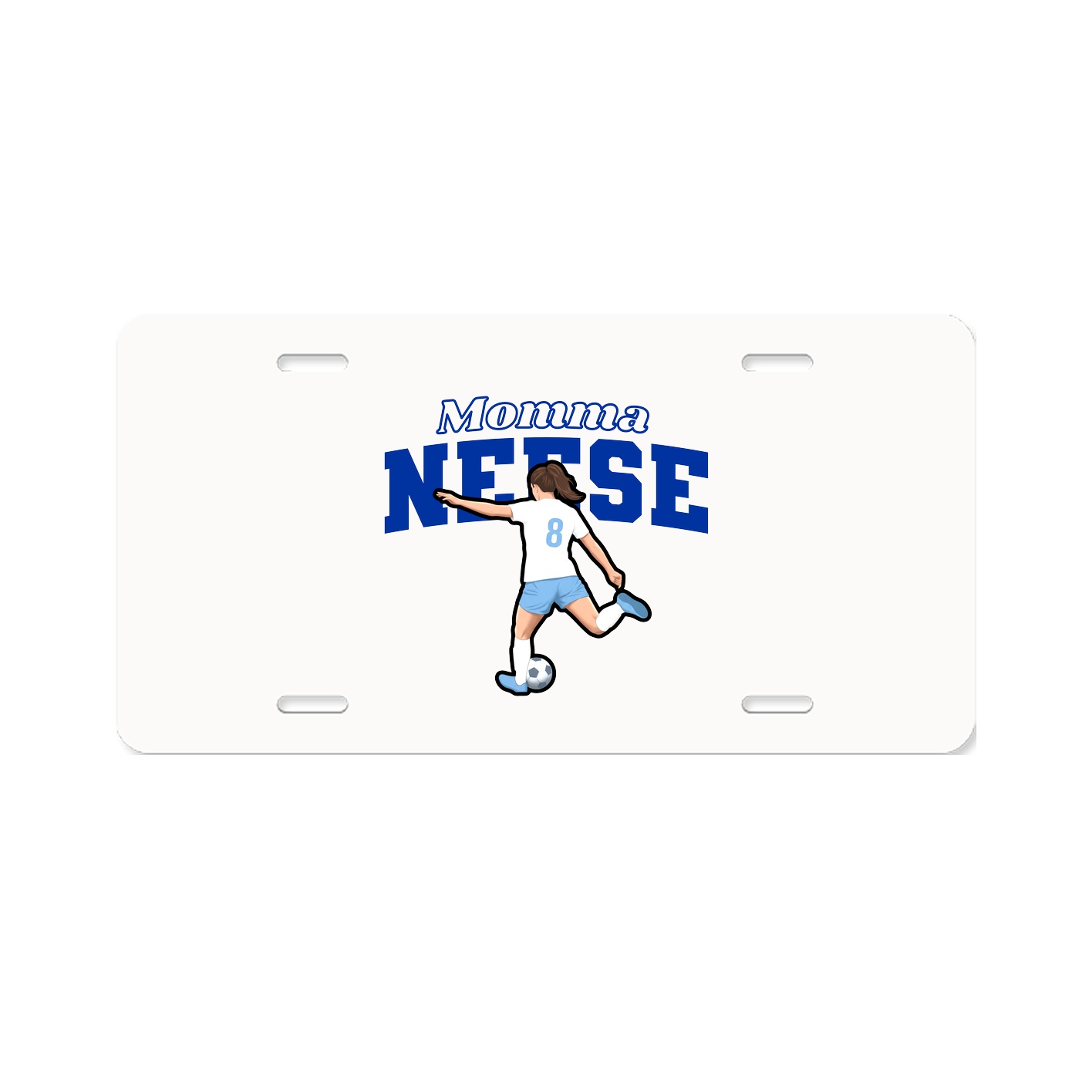 License Plate — Mothers Day Block in Classic