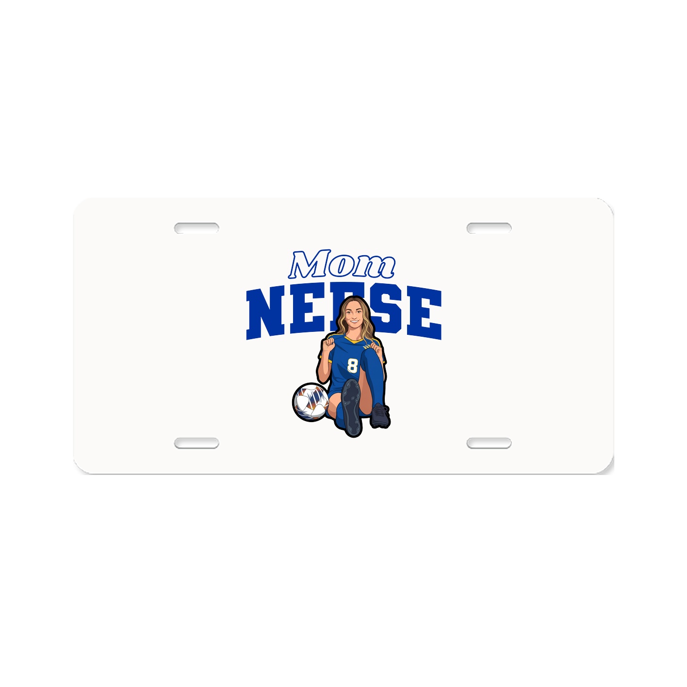 License Plate — Mothers Day Block in Classic