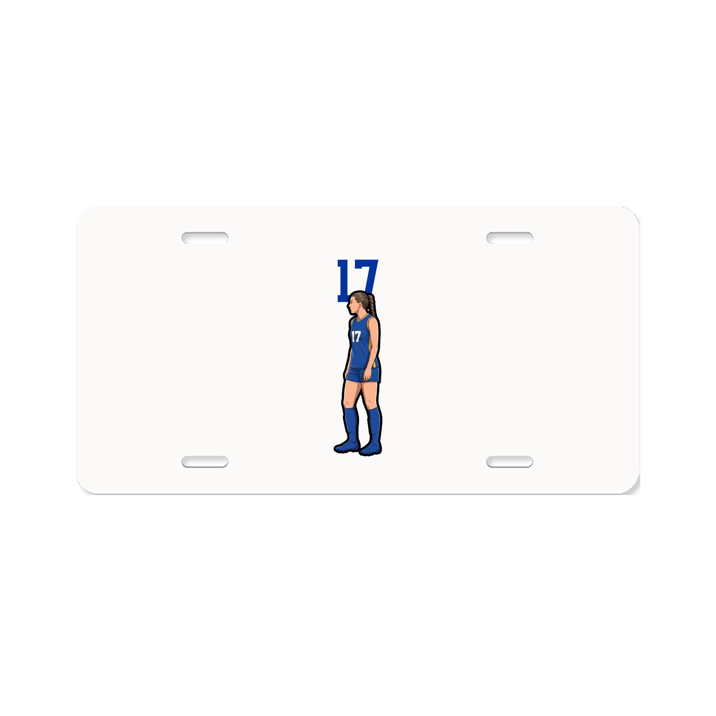 License Plate — Number Top in Classic