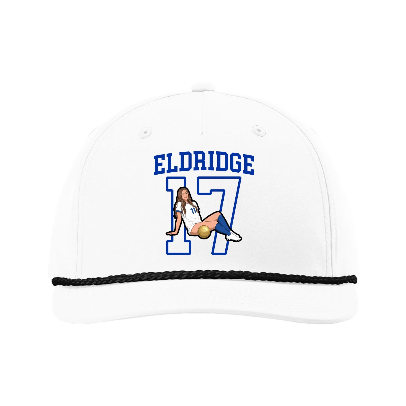 Five-Panel Classic Rope Cap — Shirsey in White