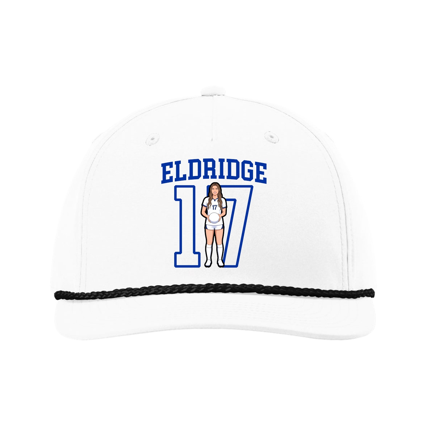 Five-Panel Classic Rope Cap — Shirsey in White