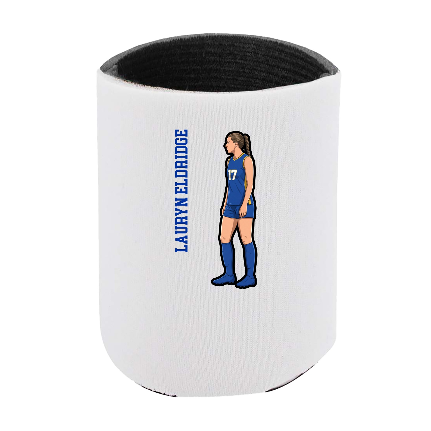Can Holder — Name Vertical in White