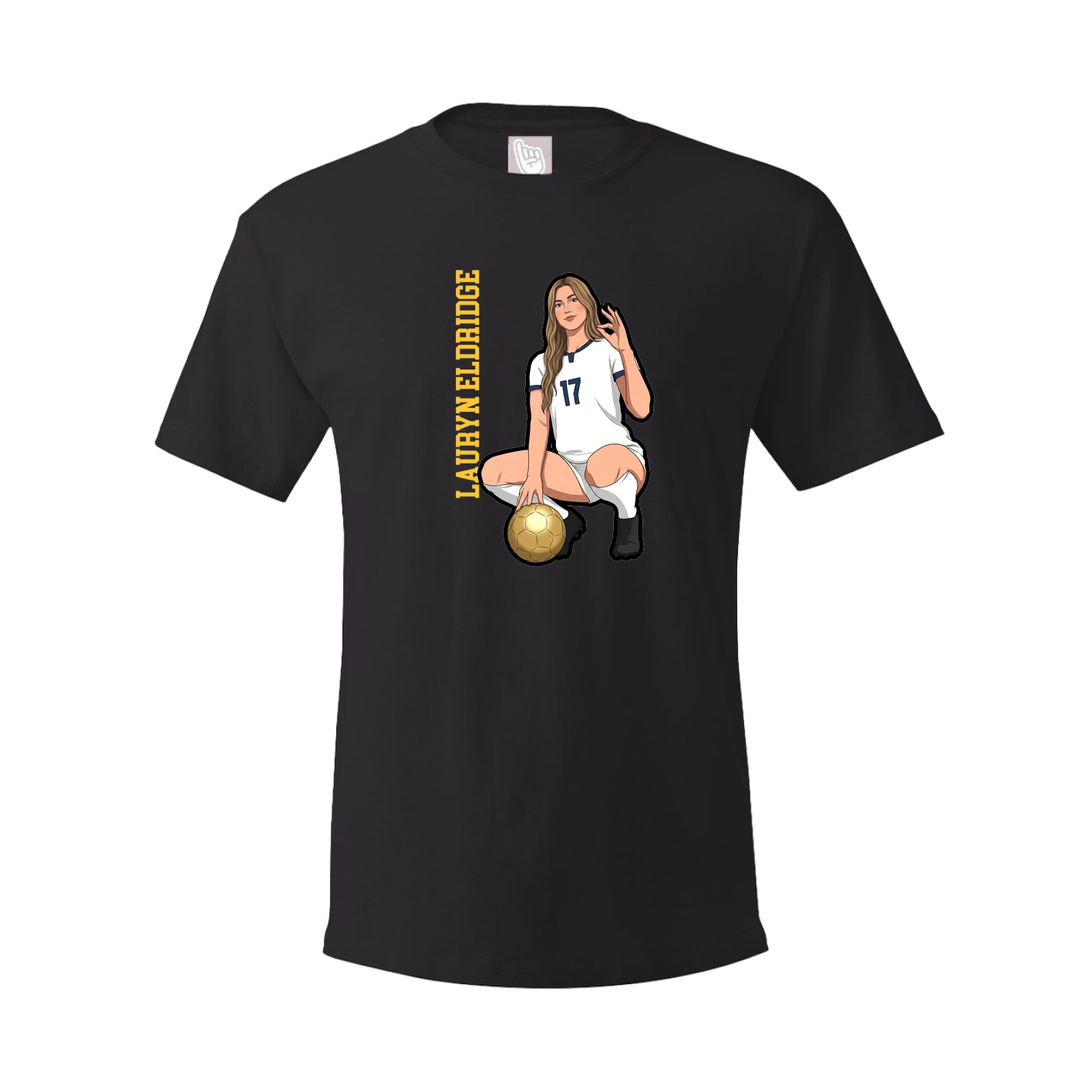 Tee — Name Vertical in Black
