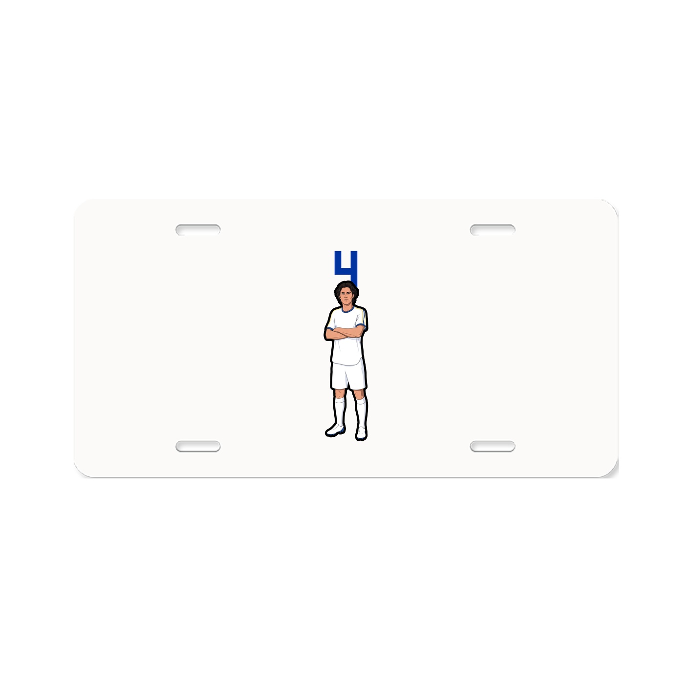License Plate — Number Top in Classic