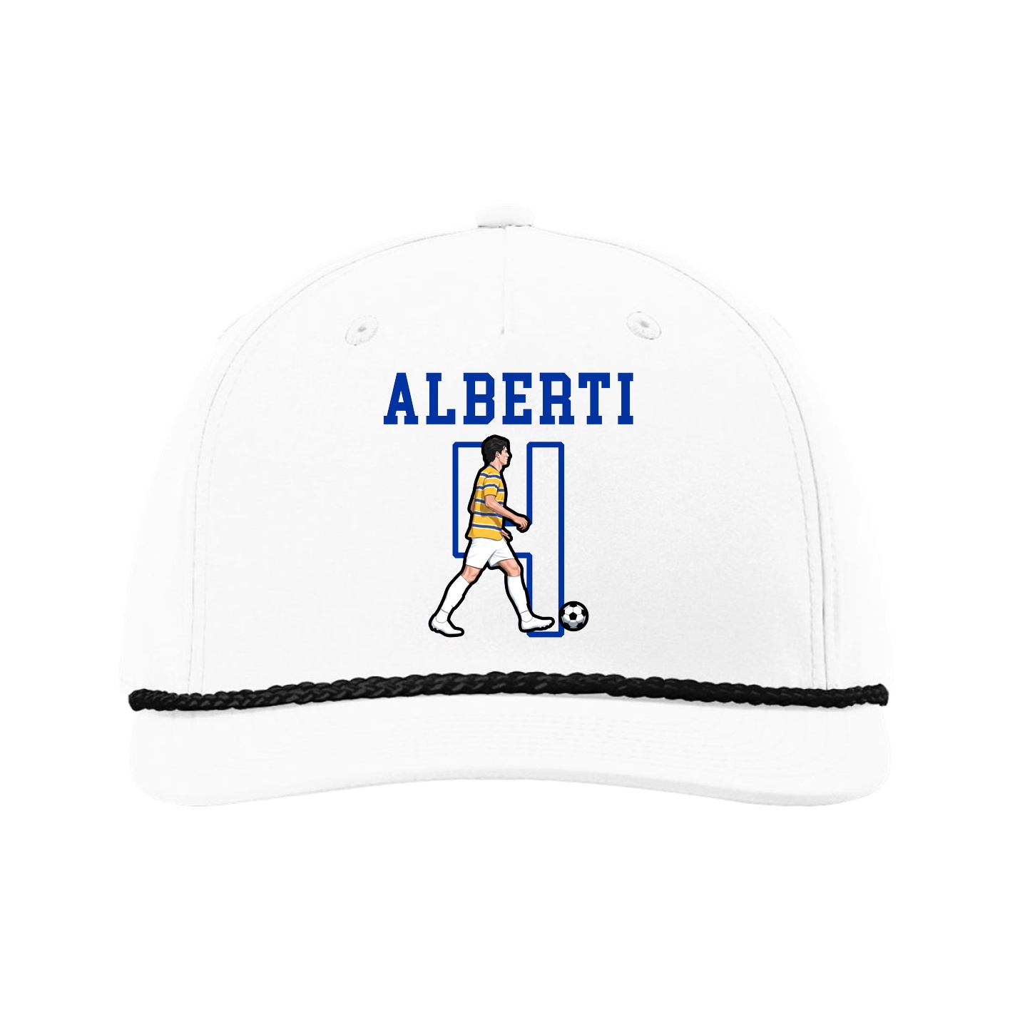 Five-Panel Classic Rope Cap — Shirsey in White