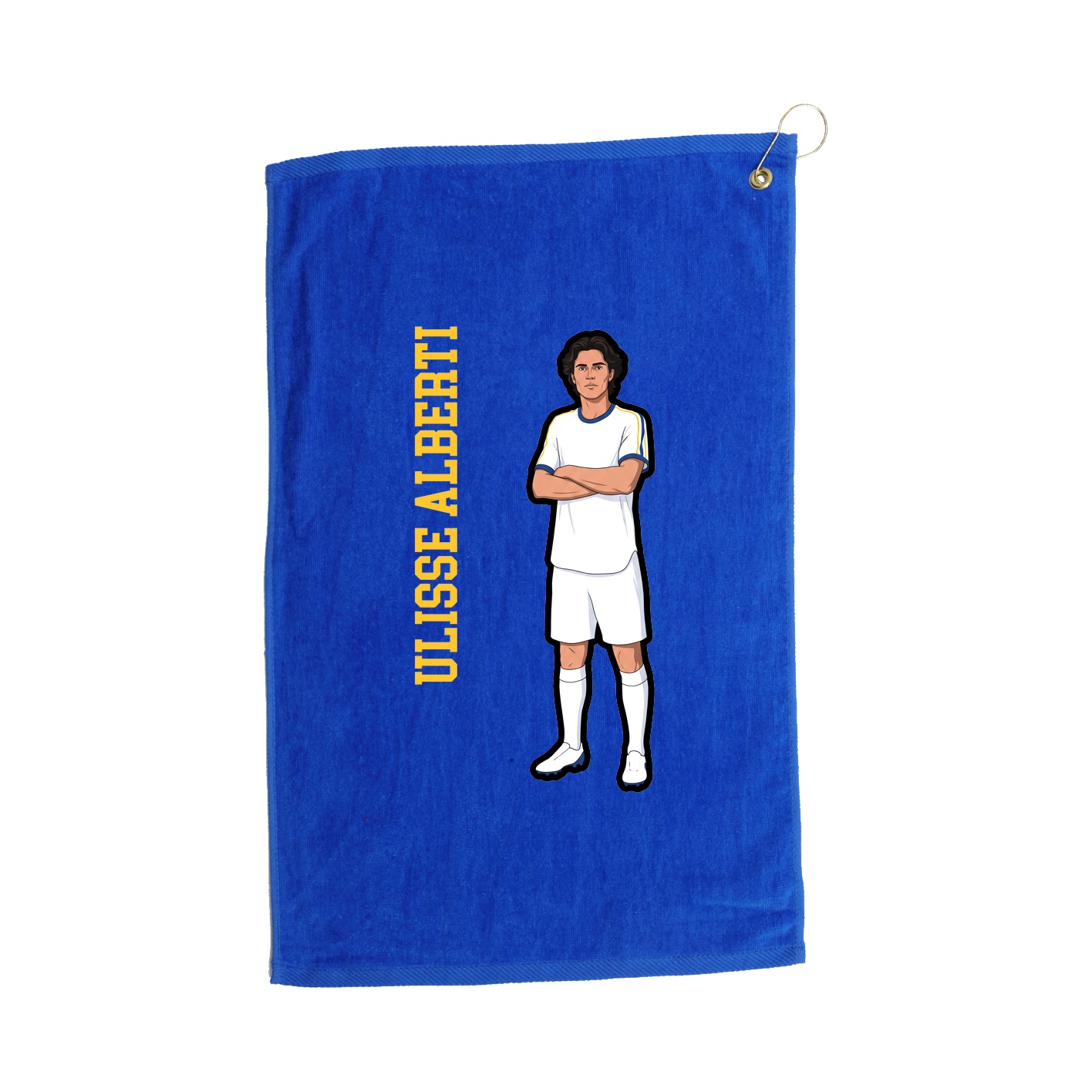 Golf Towel — Name Vertical in Royal