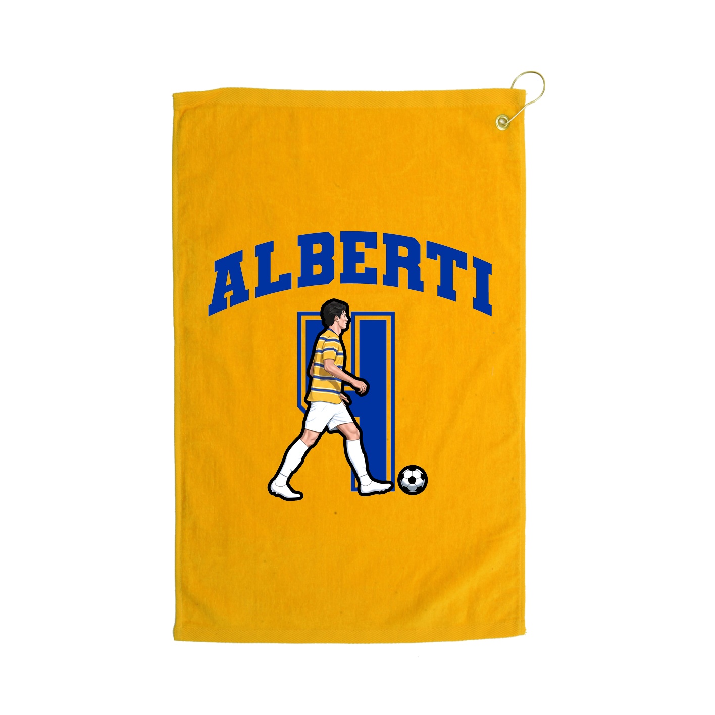 Golf Towel — Number in Gold