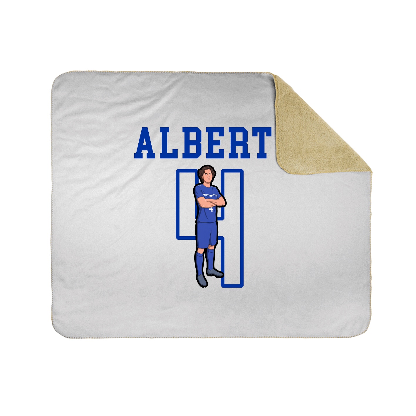 Throw Blanket — Shirsey in White