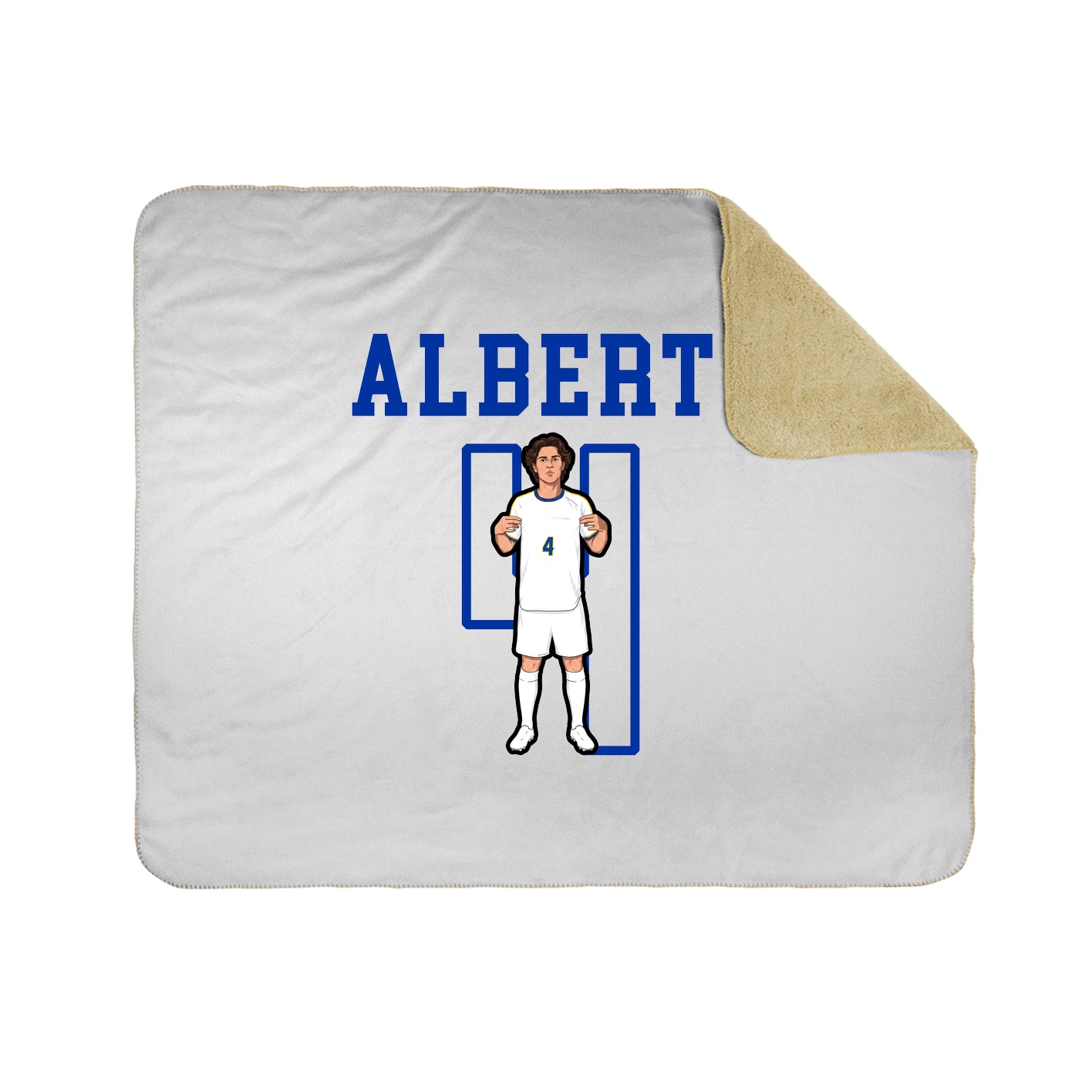 Throw Blanket — Shirsey in White