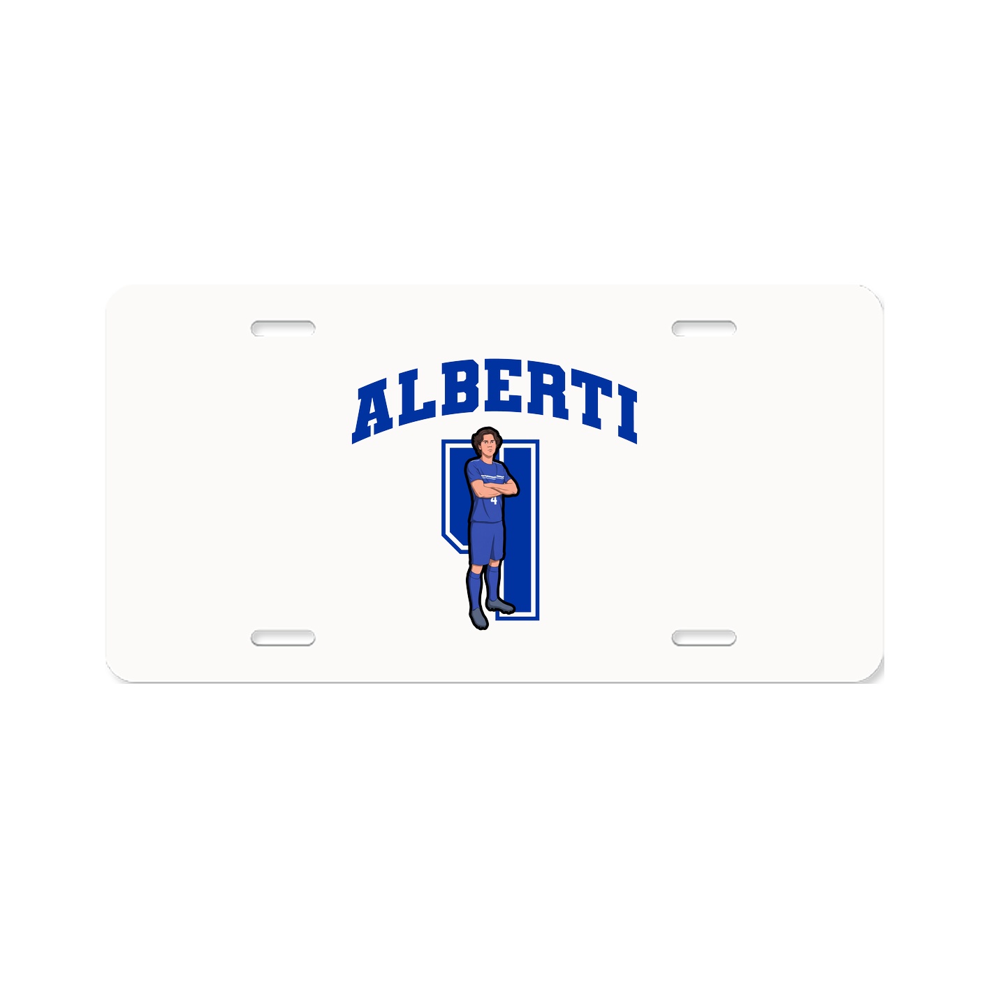 License Plate — Number in Classic