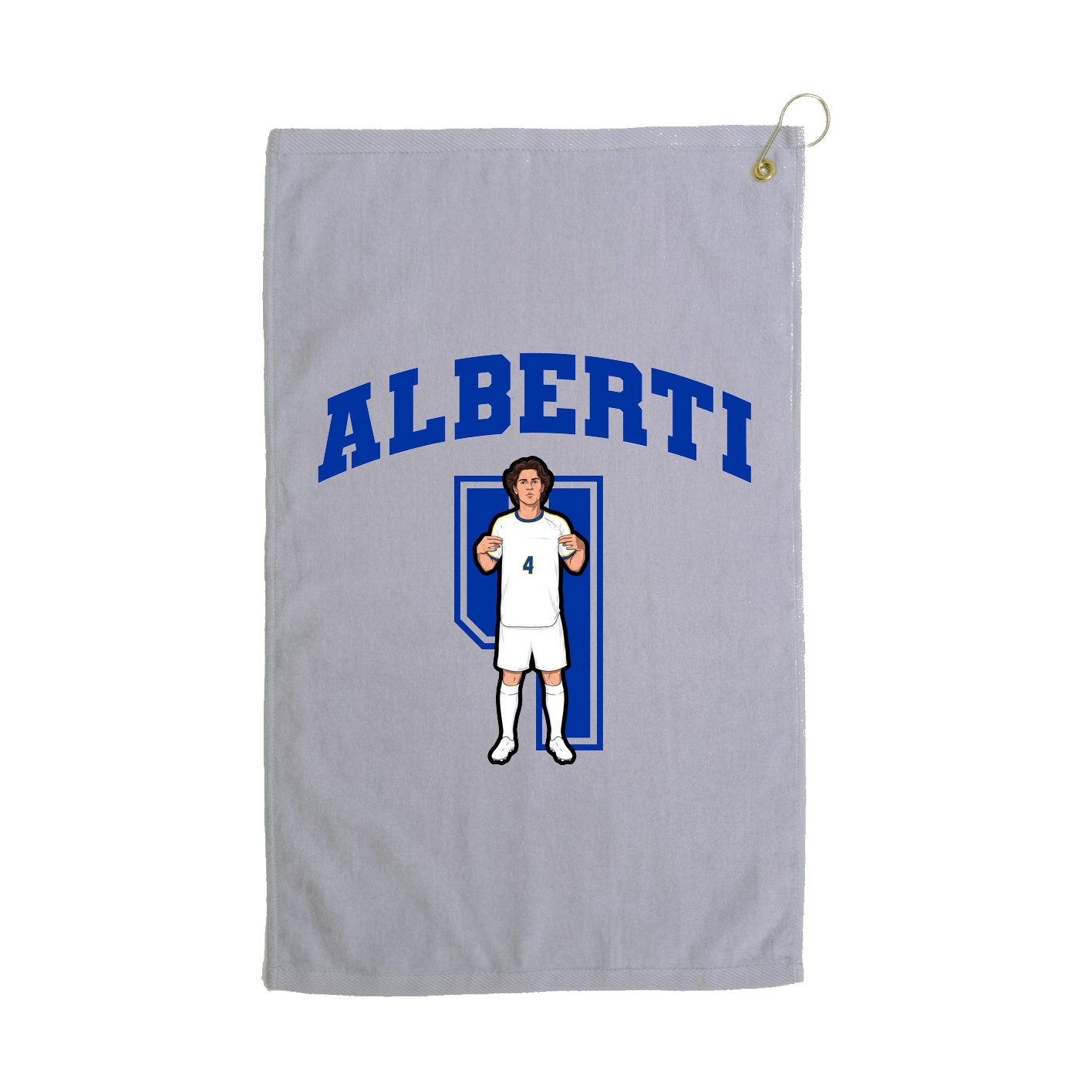 Golf Towel — Number in Grey