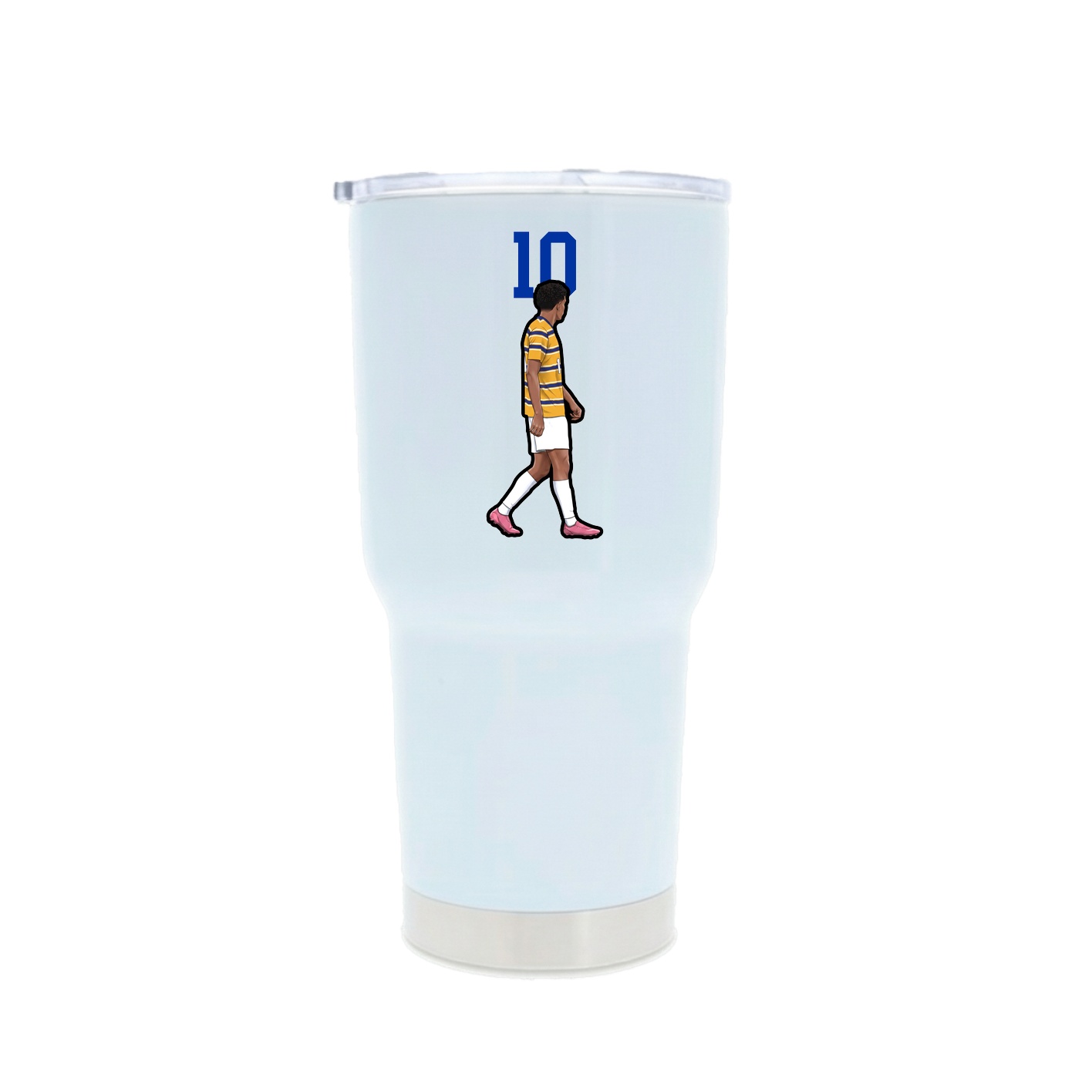 30oz Stainless Steel Tumbler — Number Top in White