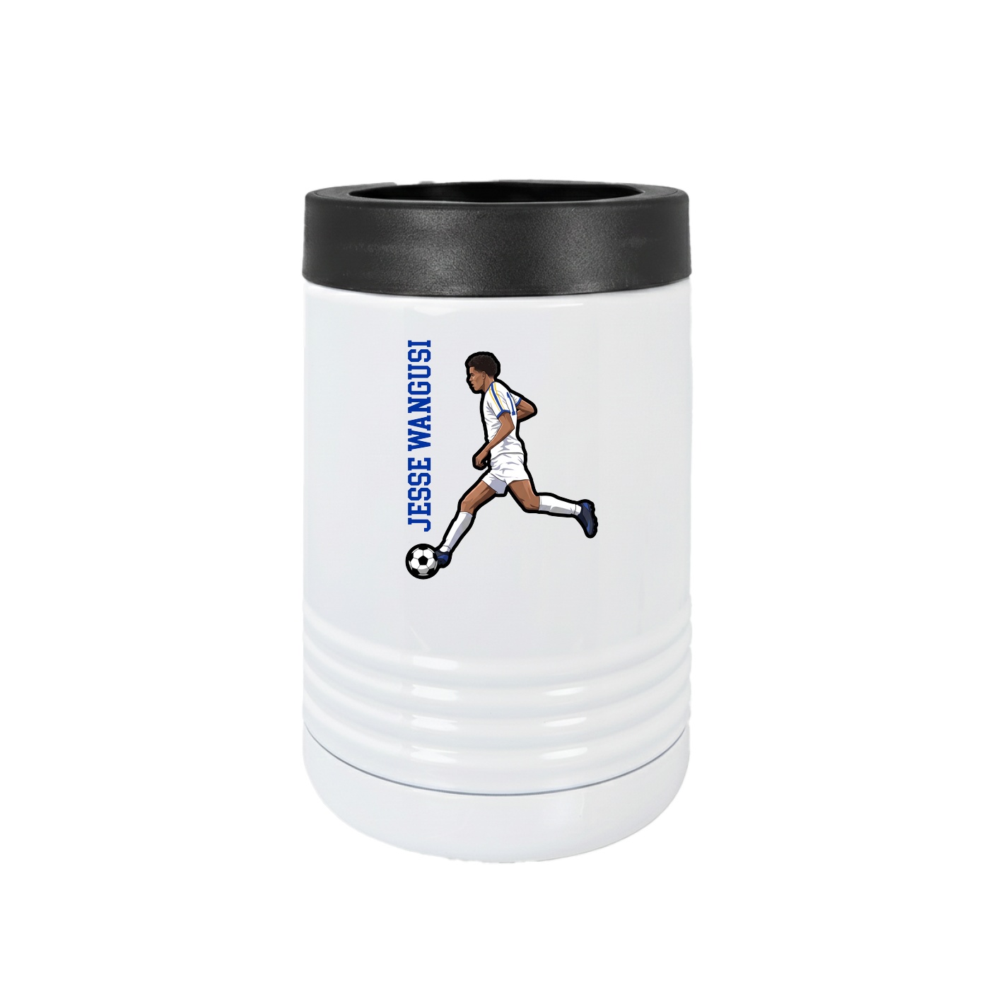 Beverage Holder — Name Vertical in White