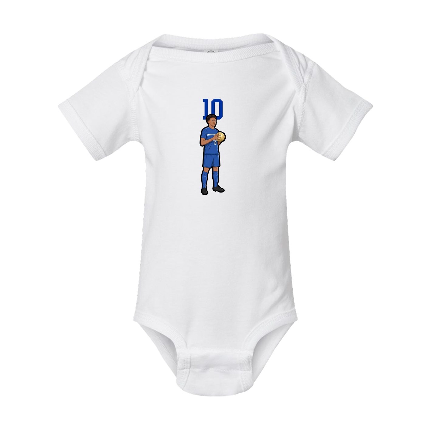 Baby Onesie — Number Top in White