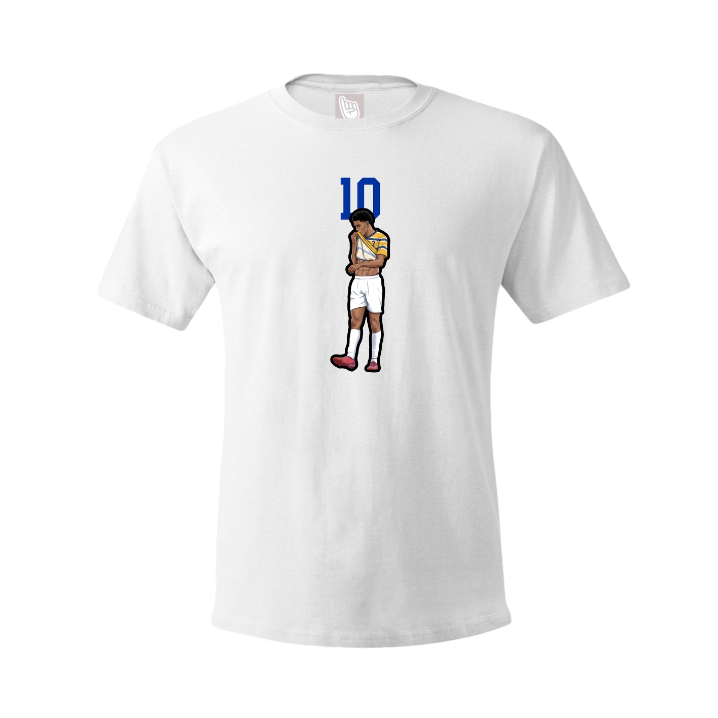 Youth Tee — Number Top in White