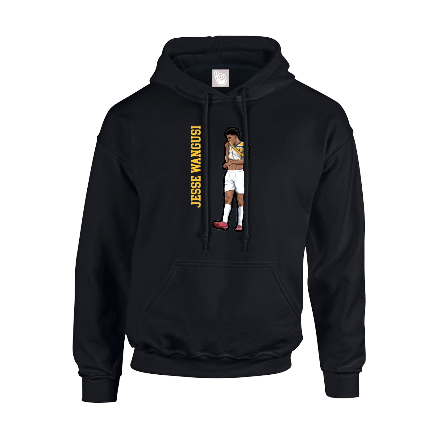 Youth Hoodie — Name Vertical in Black