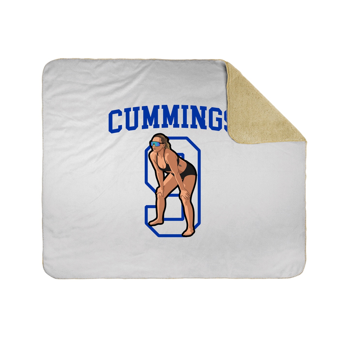 Throw Blanket — Shirsey in White