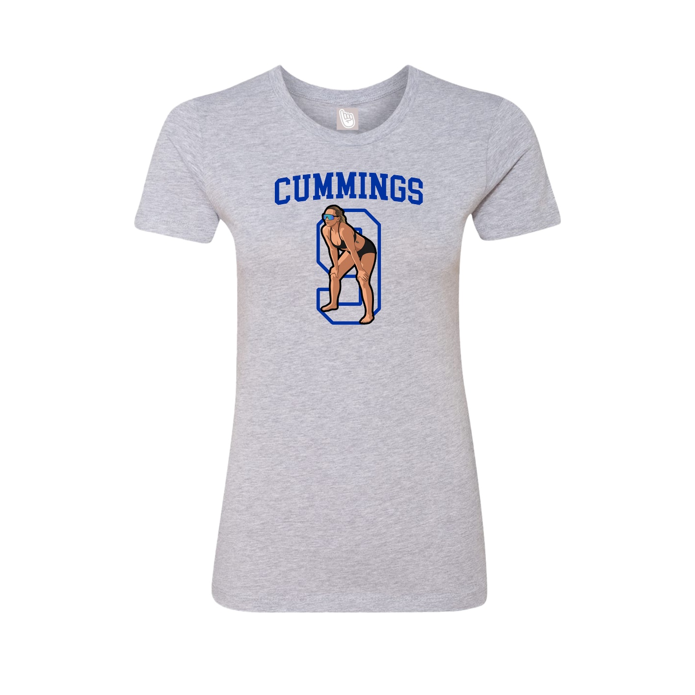 Fitted Women's Tee — Shirsey in Grey