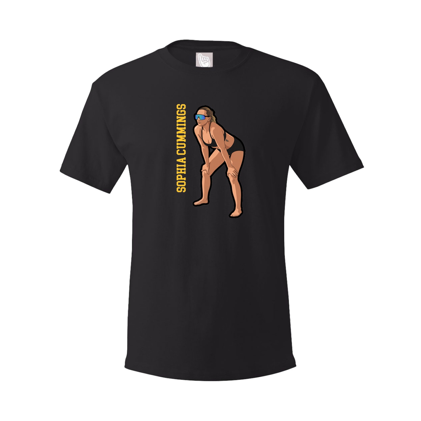 Tee — Name Vertical in Black