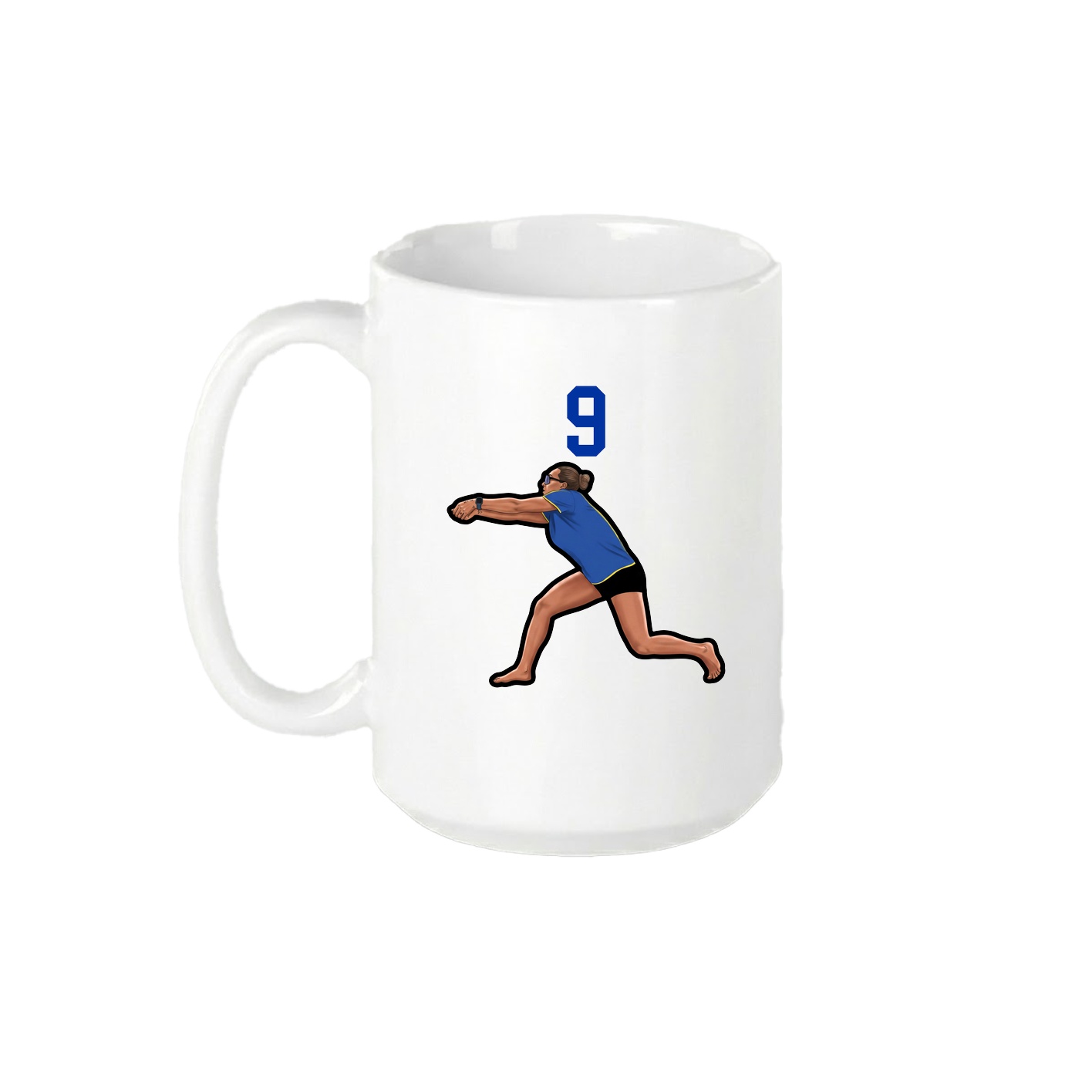 15oz Coffee Mug — Number Top in White