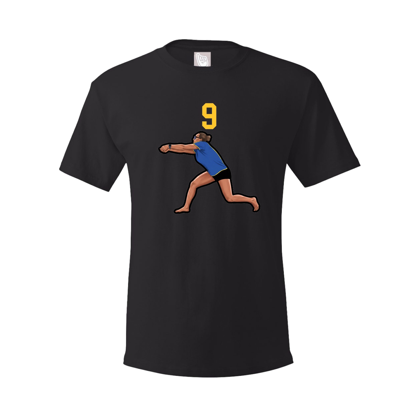 Youth Tee — Number Top in Black