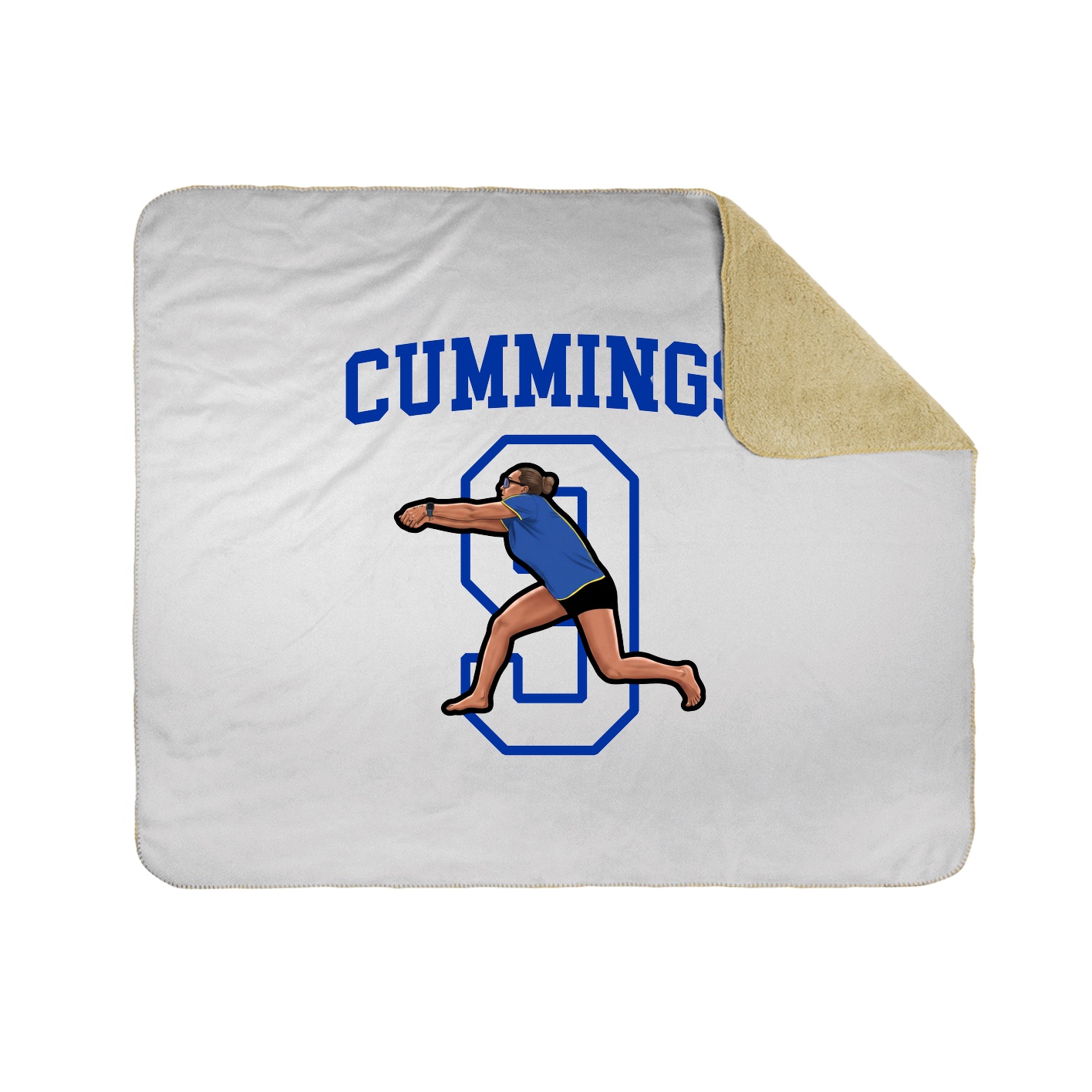 50x60 Sherpa Lined Throw Blanket