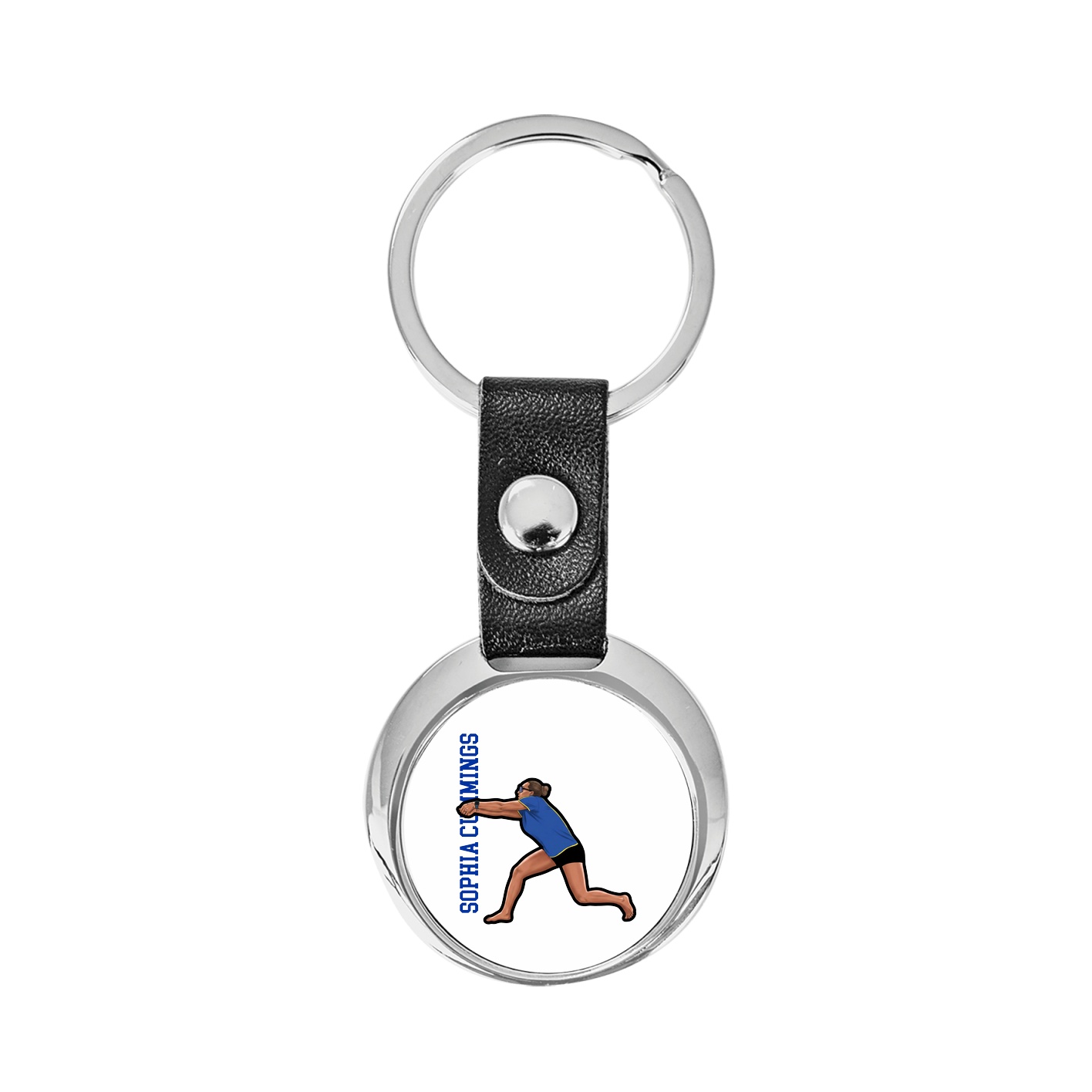 Key Chain — Name Vertical in Classic