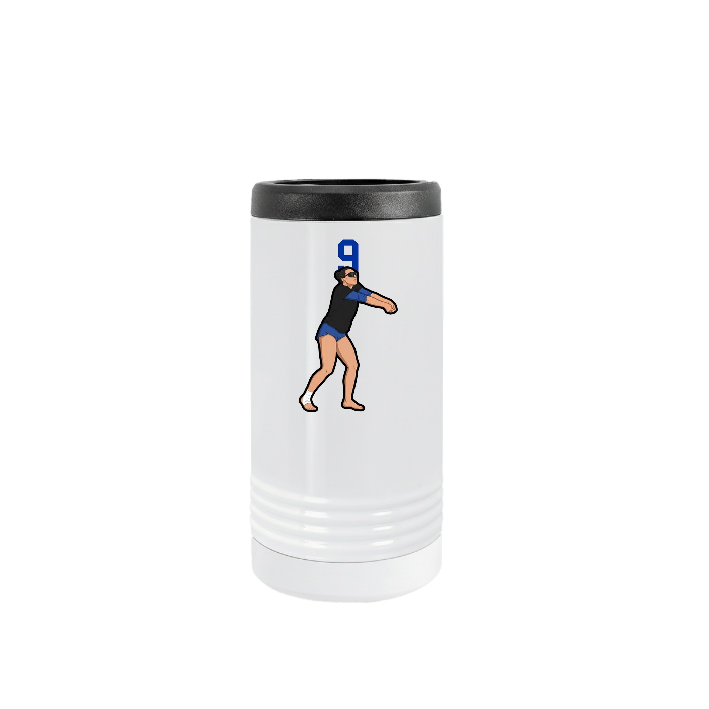 Slim Beverage Holder — Number Top in White