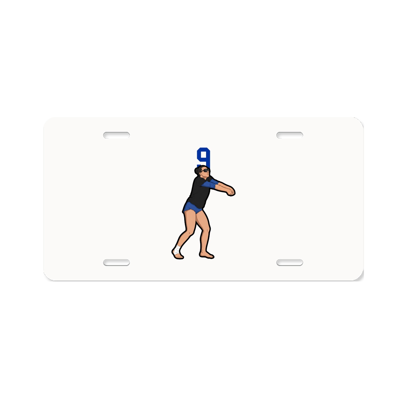 License Plate — Number Top in Classic