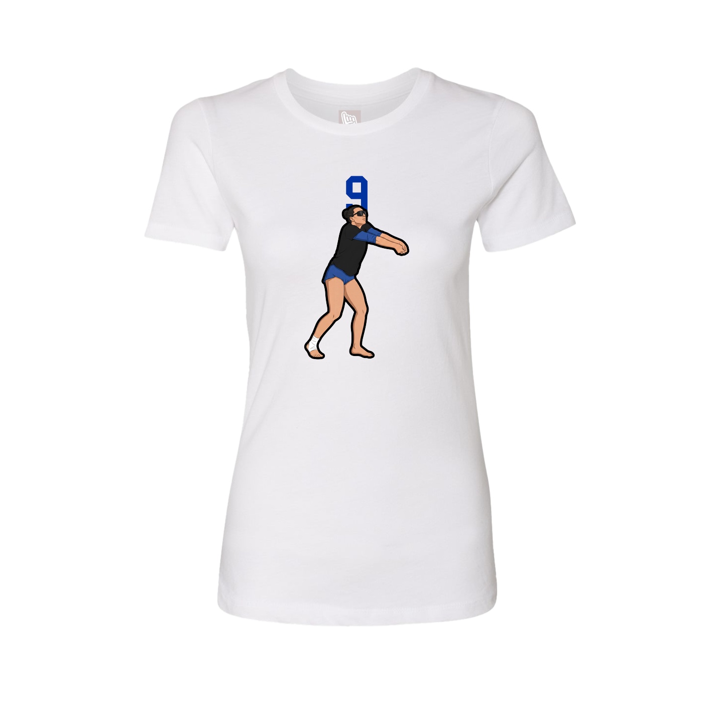 Womens Tee — Number Top in White
