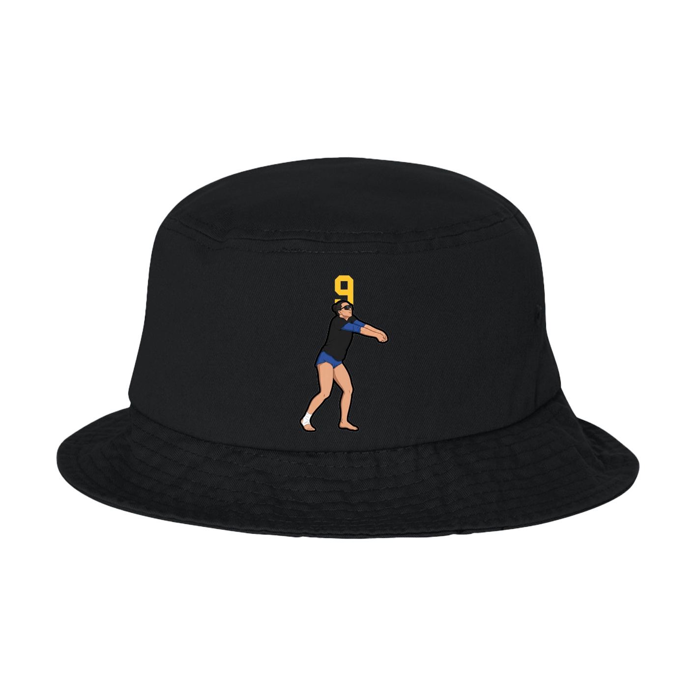 Bucket Cap — Number Top in Black