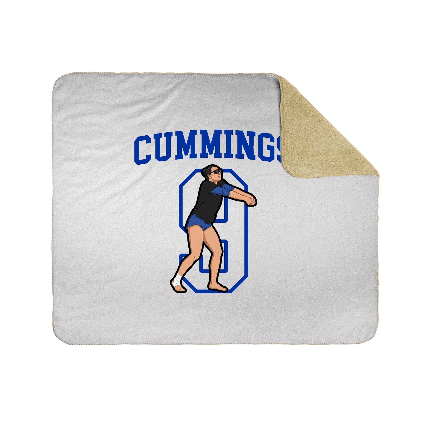 Throw Blanket — Shirsey in White