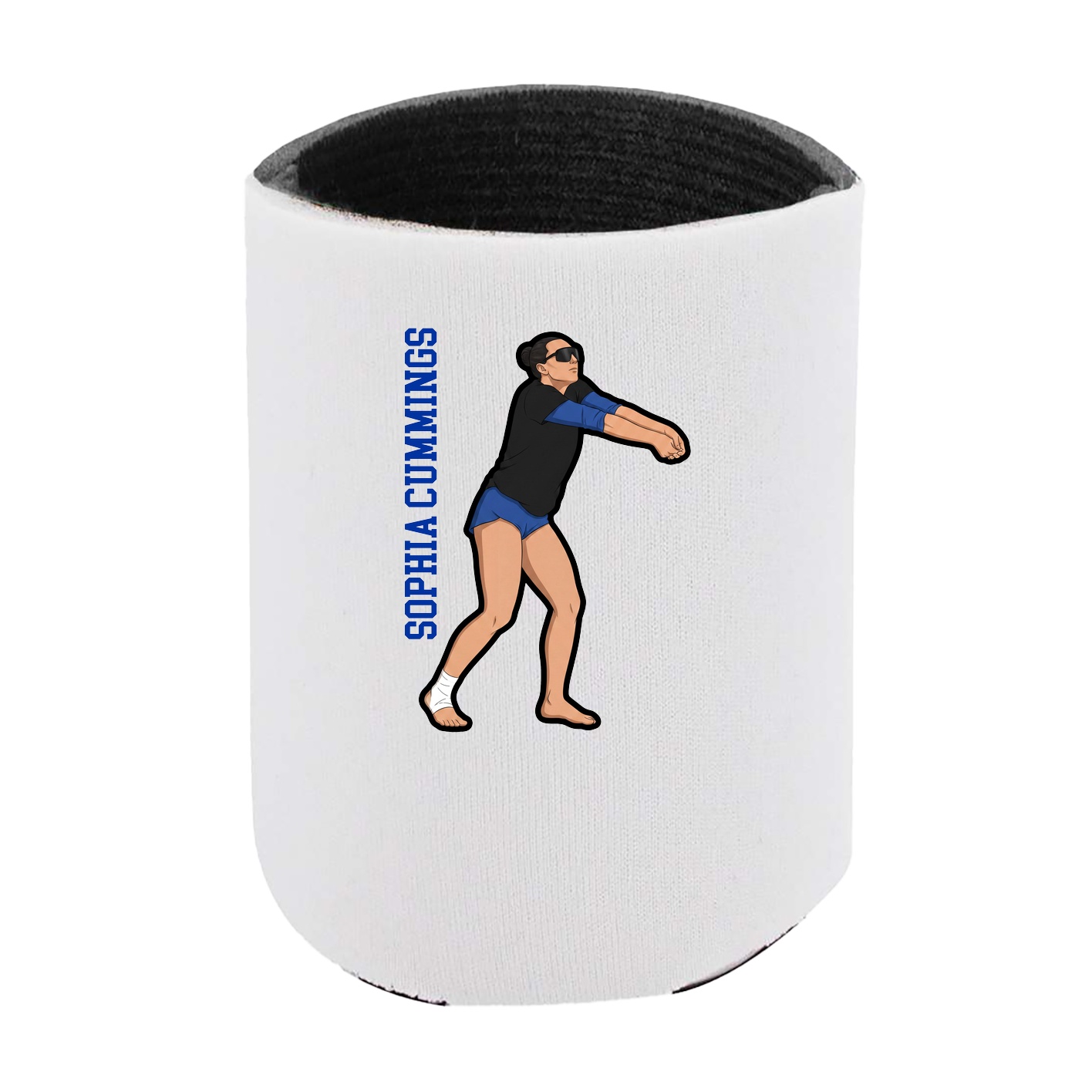 Can Holder — Name Vertical in White